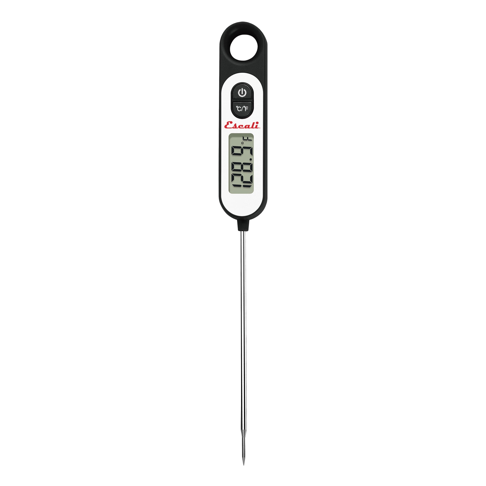 Escali Oven Safe Meat Thermometer - 0°F (-17.8°C) to 220°F (104.4°C) - Easy  to Read, Durable, Dishwasher Safe, Large Display, Shatter Proof, Pot Clip