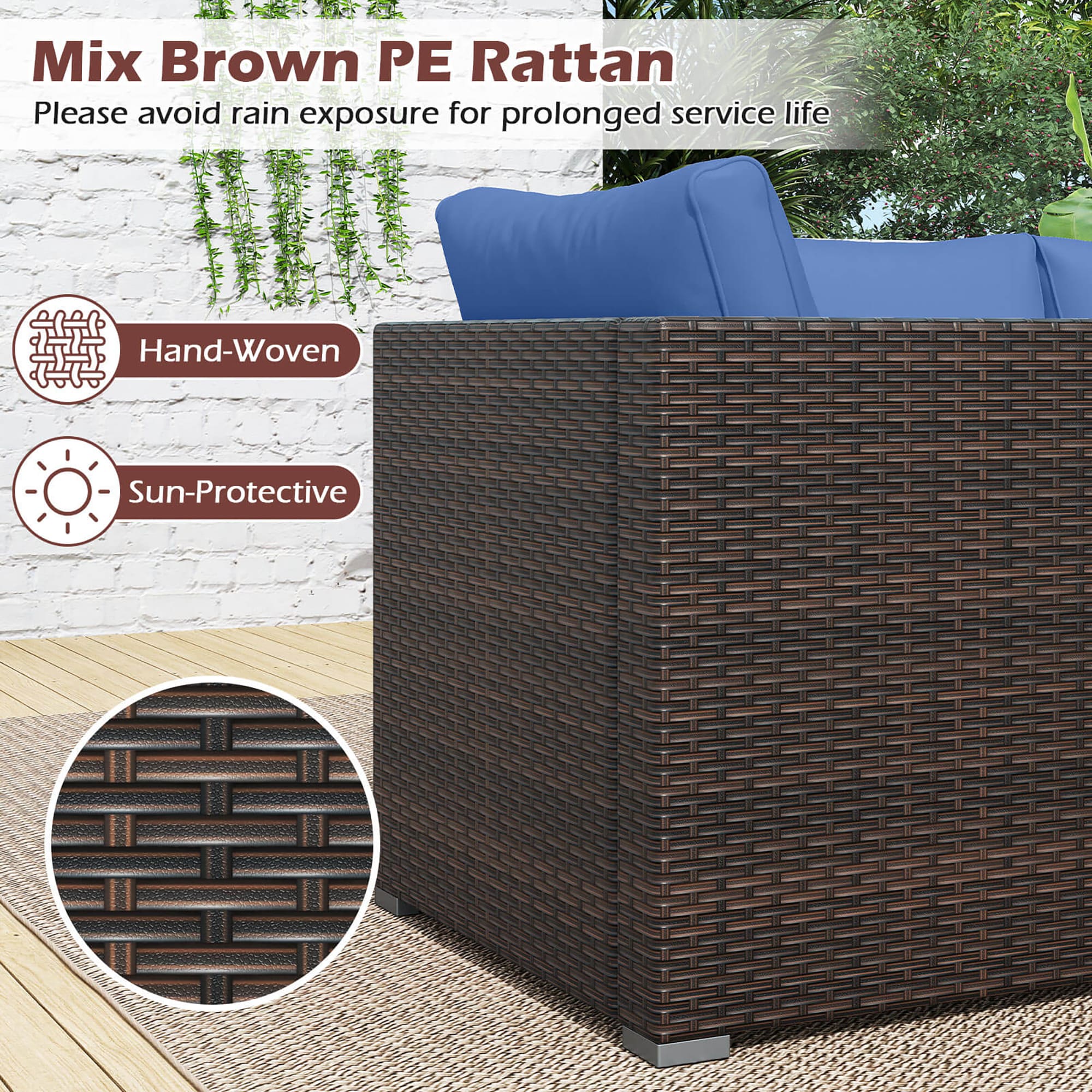 Costway HCST12162 Patio-Sofas-Daybeds - View #5