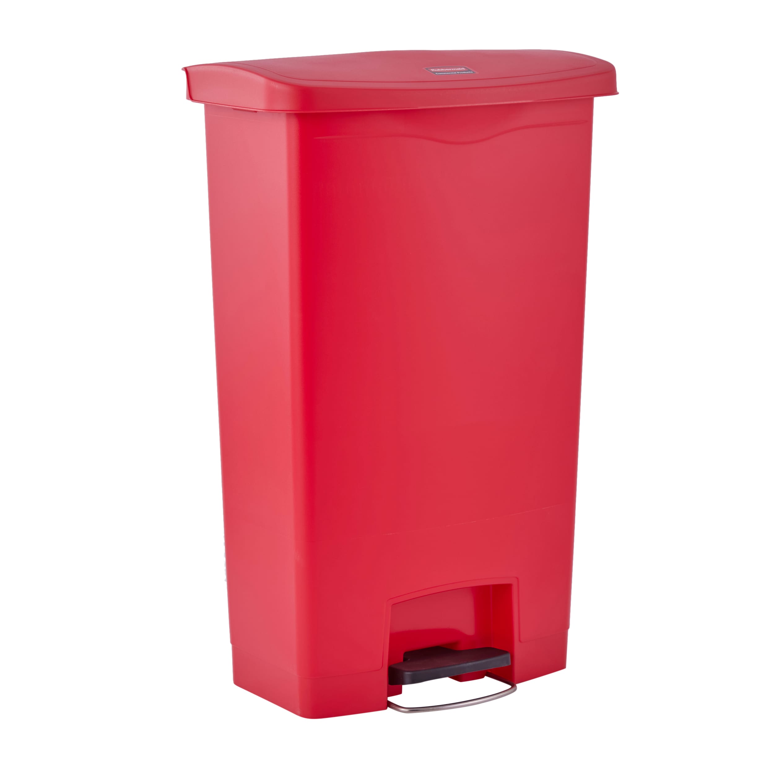 Rubbermaid Commercial Slim Jim Resin Step-on Container Front Step Style 13  Gal Red Rcp1883566 : Target