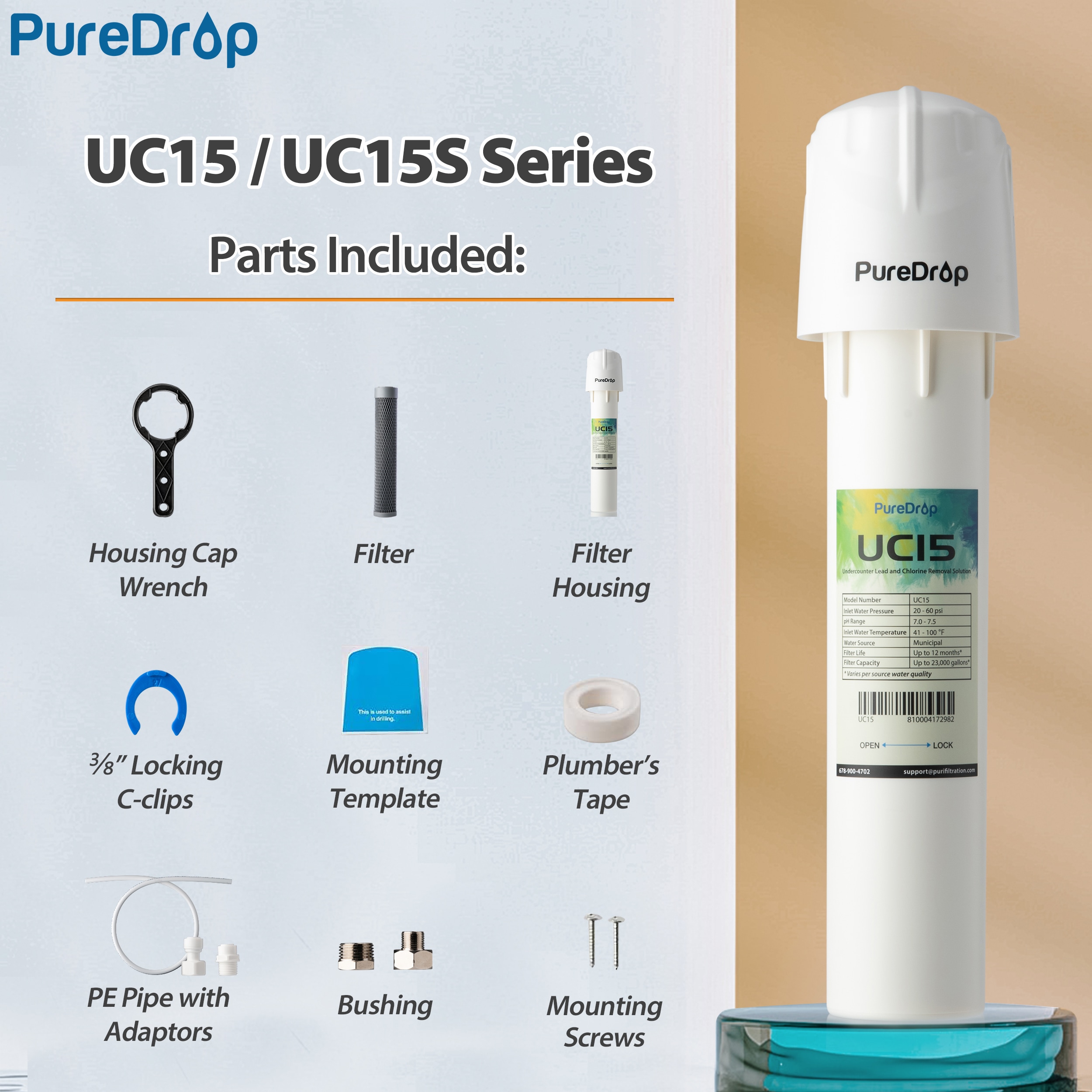 PureDrop UC15 Under-Sink-Filtration-Systems - View #3