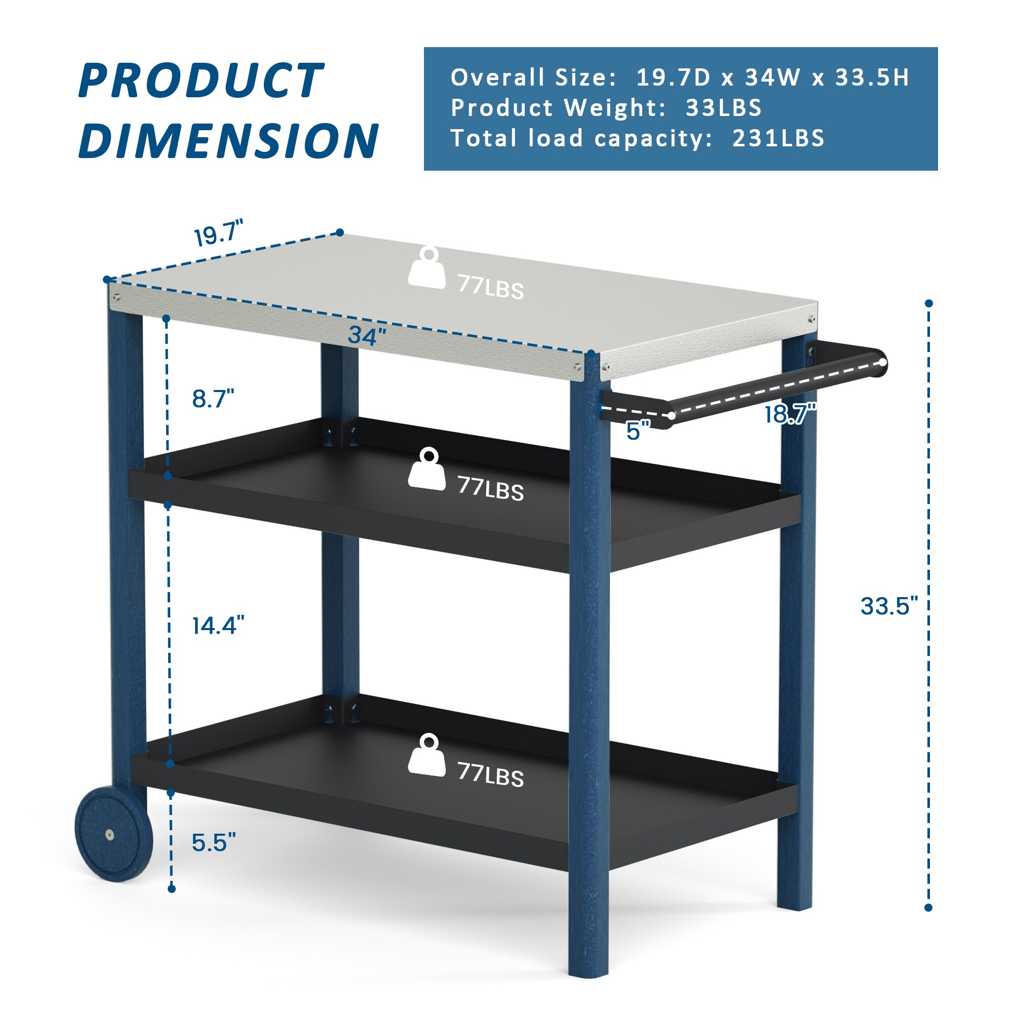 Poly furniture KC-SS07-NB Grill-Carts-Grill-Stands - View #6