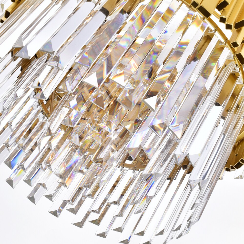CWI Lighting Deco 12-Light Medallion Gold Modern/Contemporary Damp ...