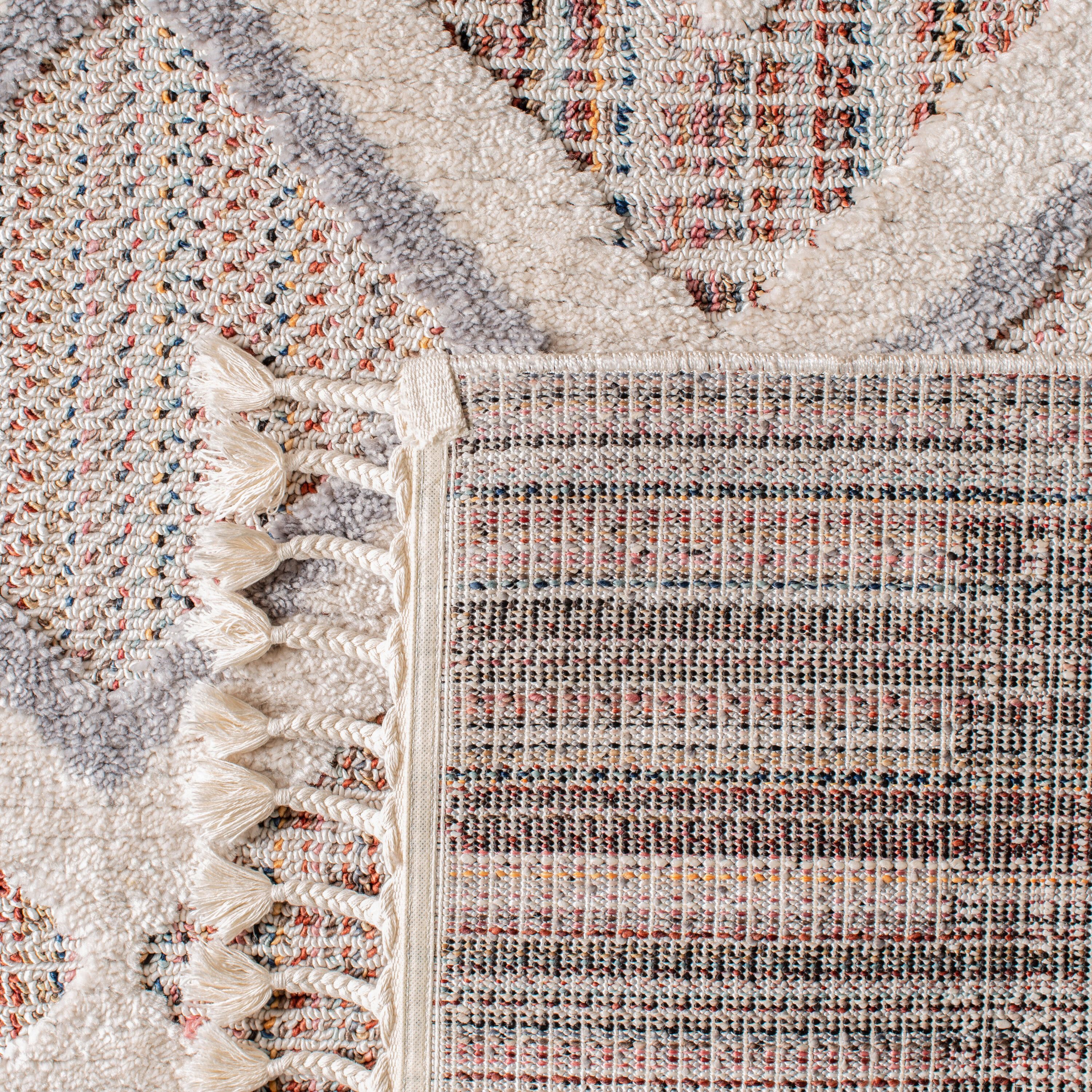 Hand-Knotted Nomadic Gray Wool Blend 26" Runner Rug