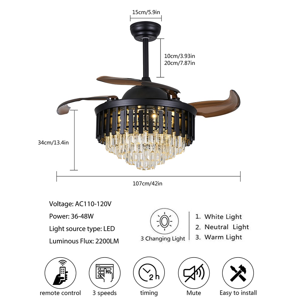 Oukaning HG-HCX-2268-US Ceiling-Fans - View #5