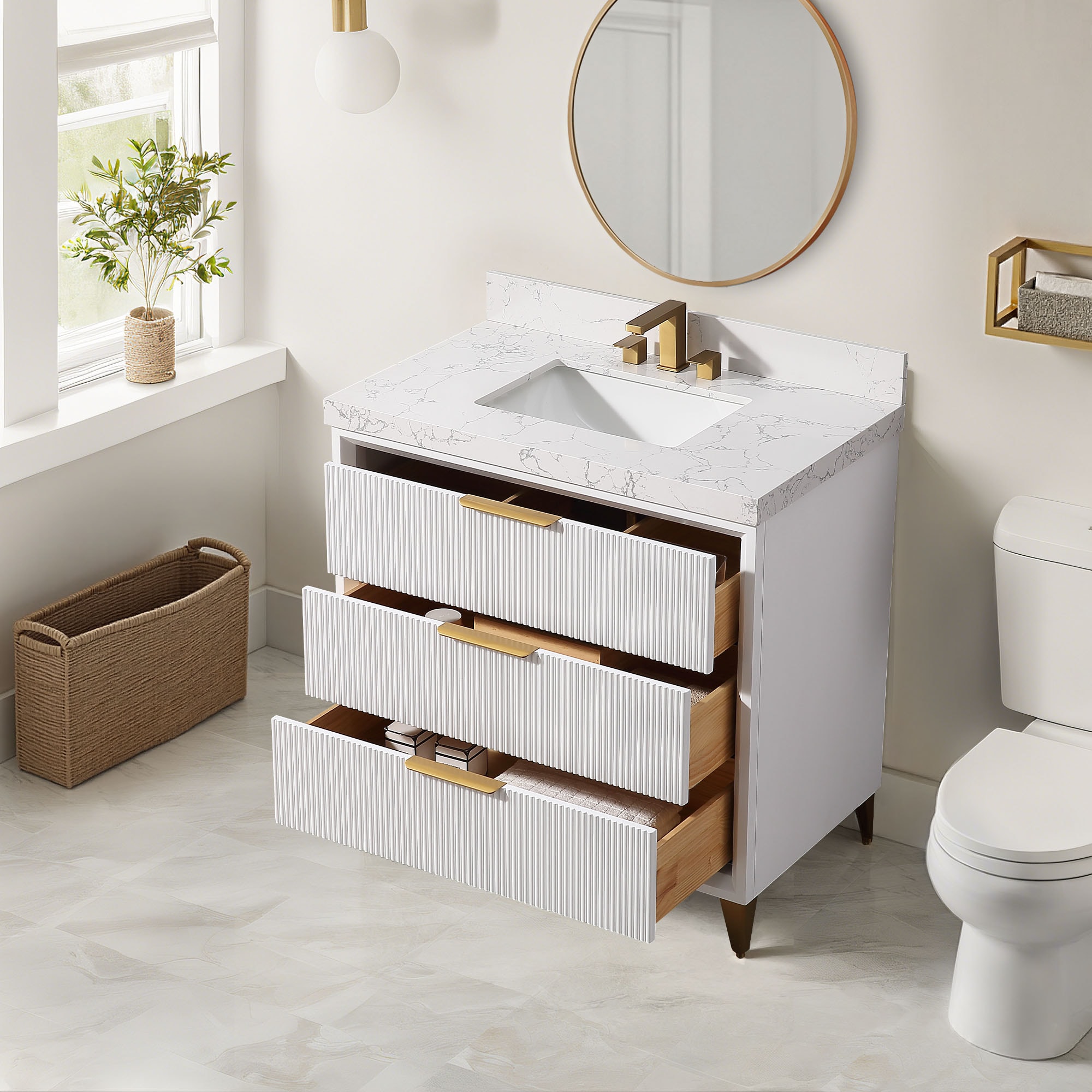 FURUISI LL36001W-36IN Bath-Vanity-Combo - View #5