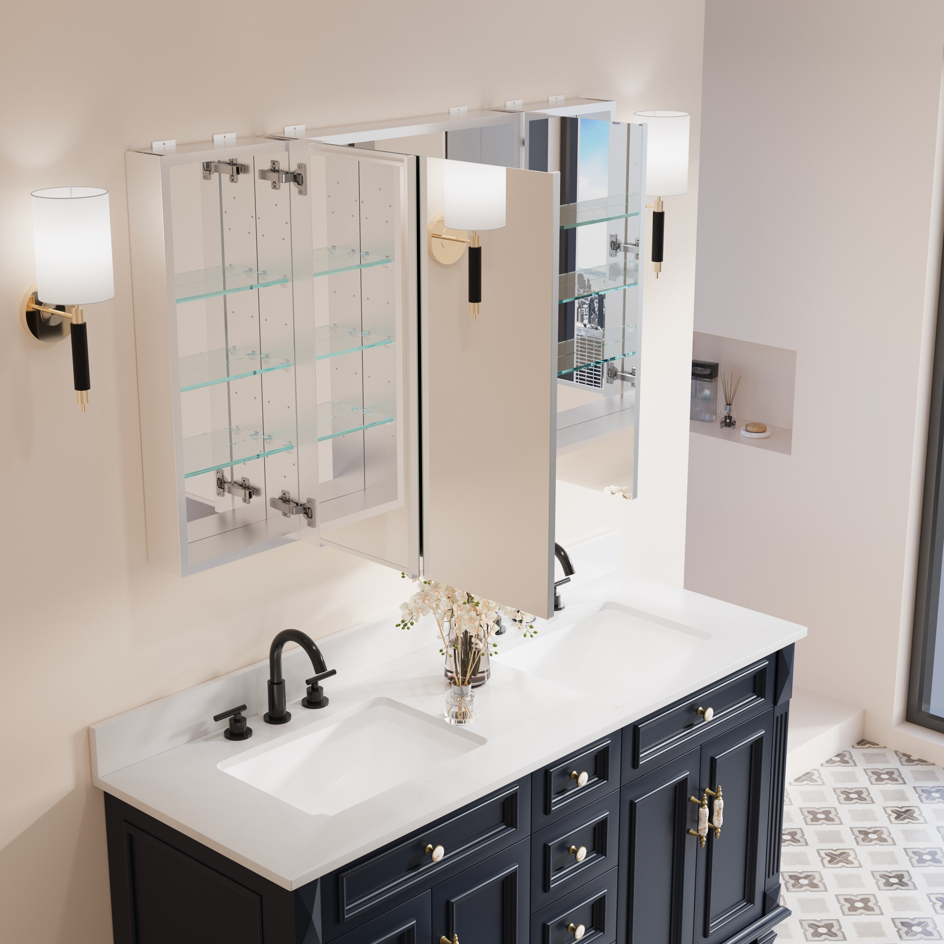 Forclover MRW-JG4830 Bathroom-Medicine-Cabinets - View #3