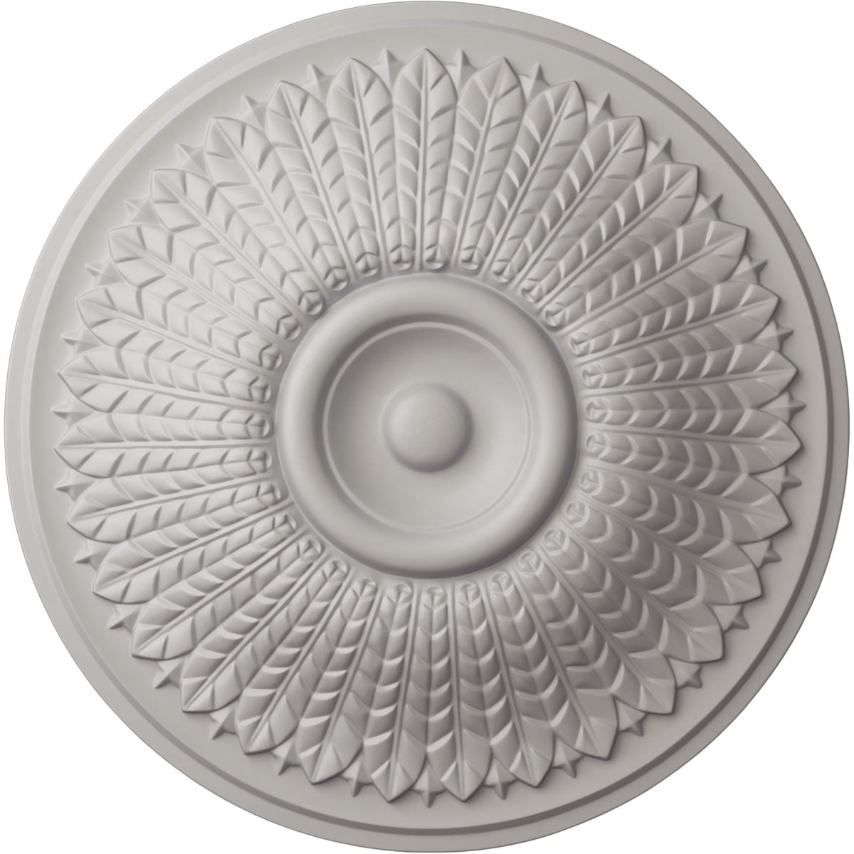 Ekena Millwork CM23MOUWF Modena 23.5-in W x 23.5-in L Painted Ultra Pure White Polyurethane Whole Ceiling Medallion