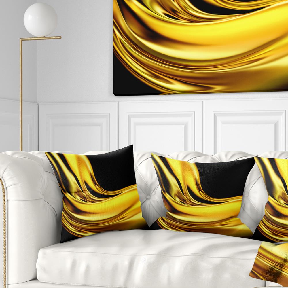 Designart CU8416-16-16 16-in x 16-in Yellow Indoor Decorative Pillow