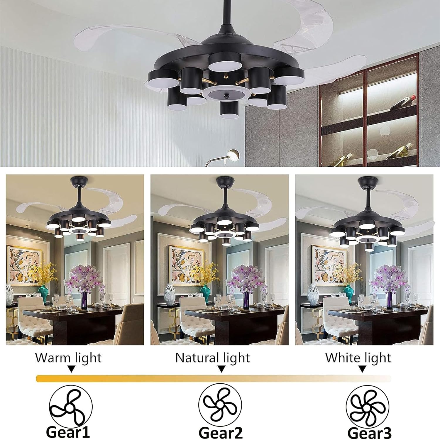 Oukaning HG-HCX-2831-US Ceiling-Fans - View #3