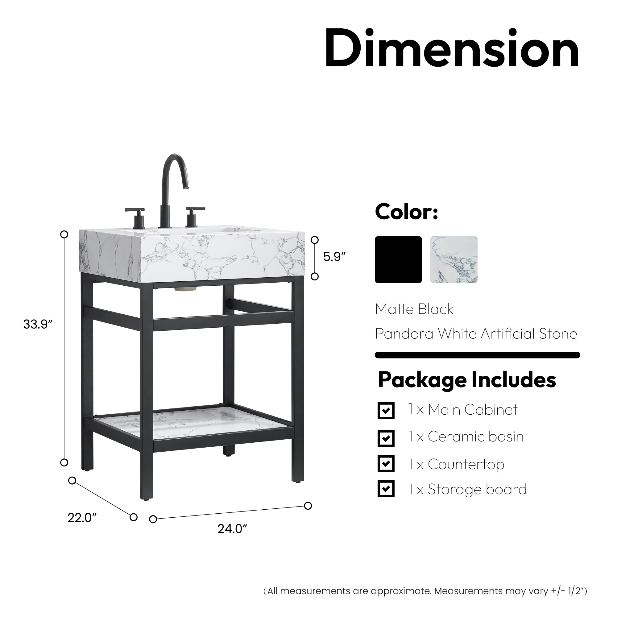 Vinnova 702724-TB-PH-NM Bath-Vanity-Combo - View #9