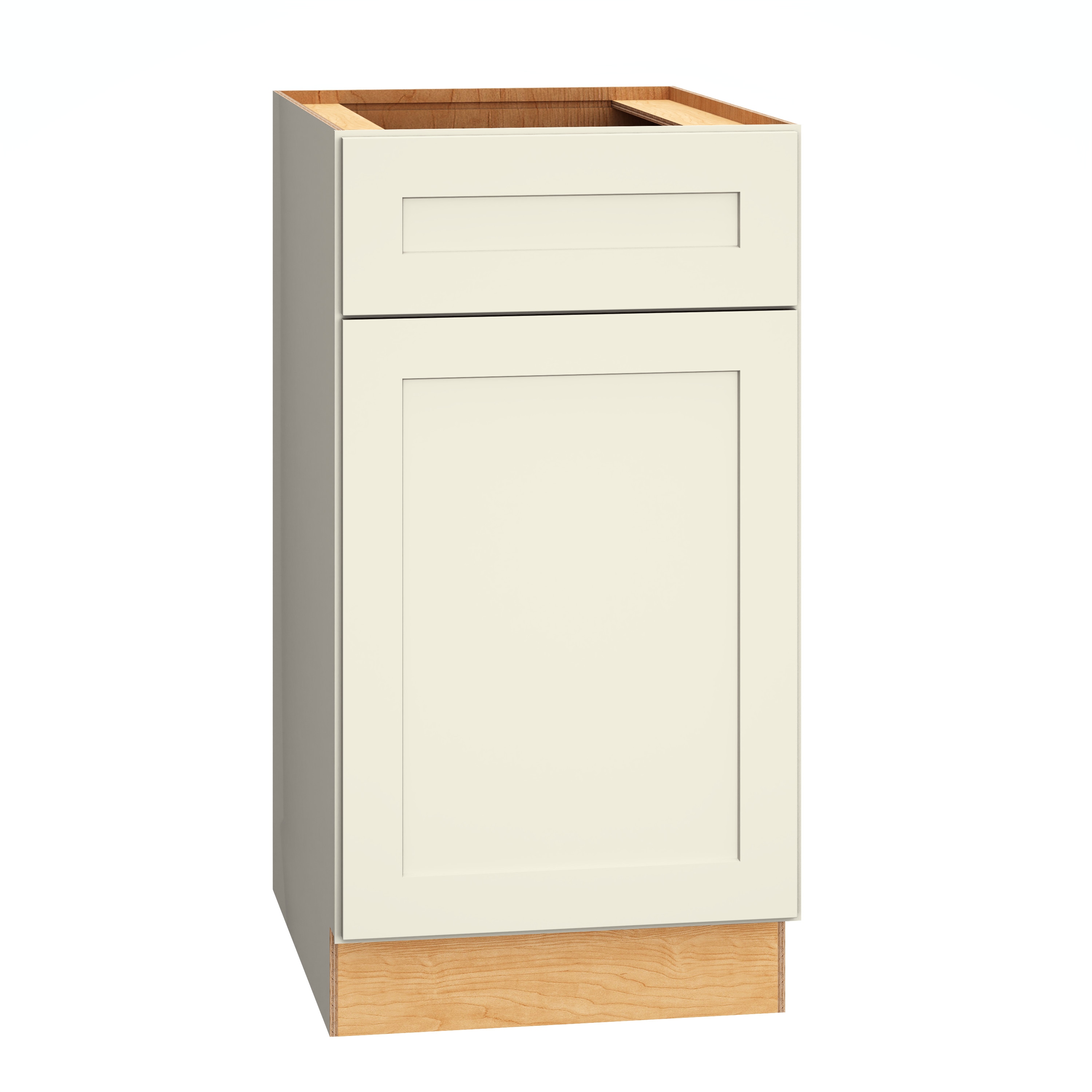 Diamond Express 61B-BWB18 Jamestown 18-in W x 34.5-in H x 24-in D Steam Pull-out wastebasket Base Fully assembled Plywood Cabinet (Recessed Panel Shaker)