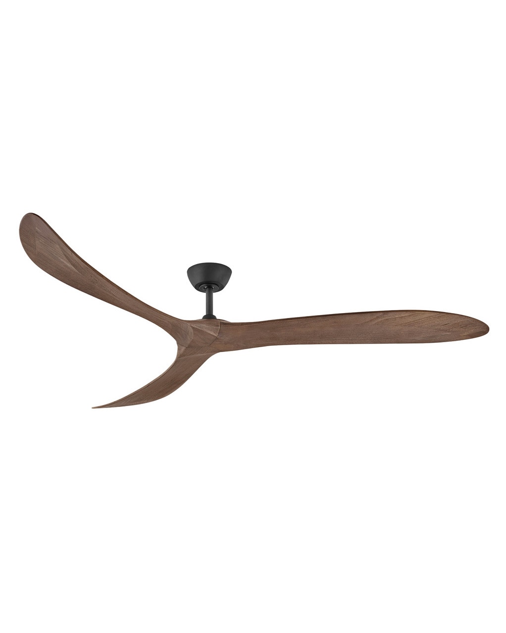 Hinkley Swell 60-in Matte Black with Walnut Blades Indoor Smart Propeller Ceiling Fan and Remote (3-Blade) 903860FMB-NDD Sansujyuku sansujyuku.com