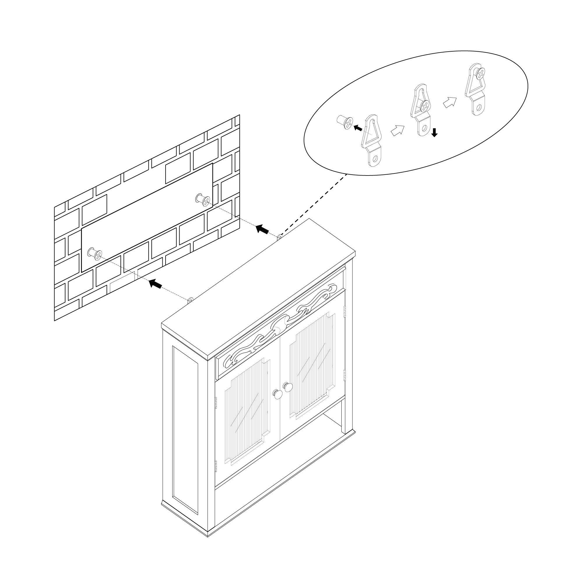 Teamson Home 7015 Bathroom-Wall-Cabinets - View #8
