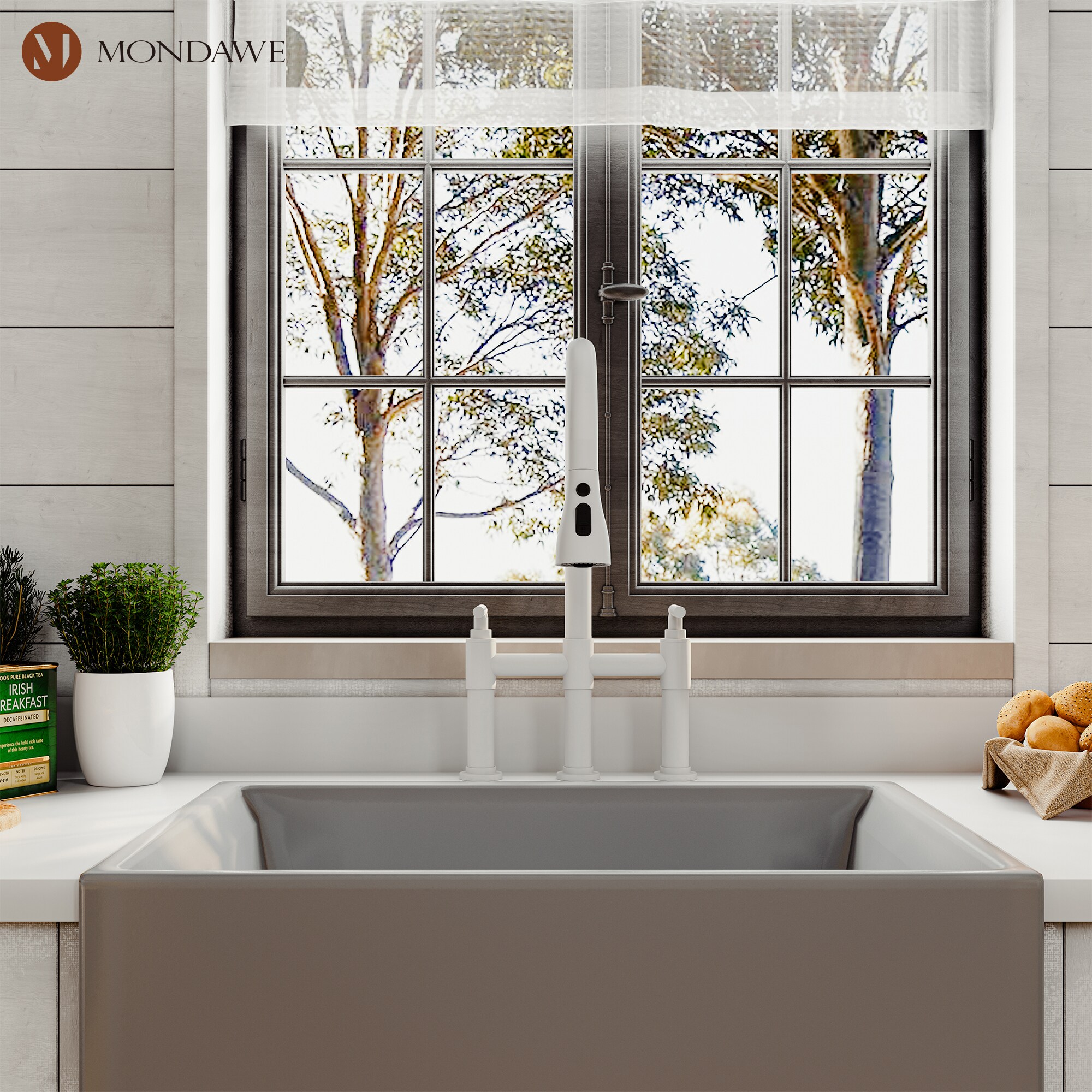 Mondawe MO2207DT-WH Kitchen-Faucets - View #6