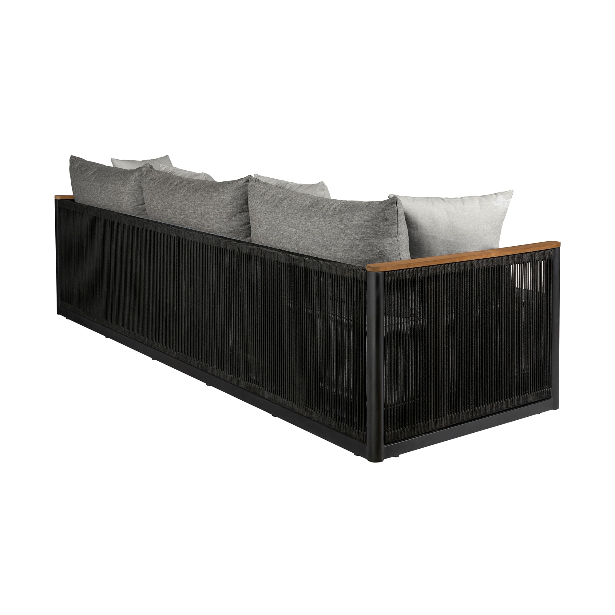 Armen Living SETODAR4BLKGRY Patio-Conversation-Sets - View #2