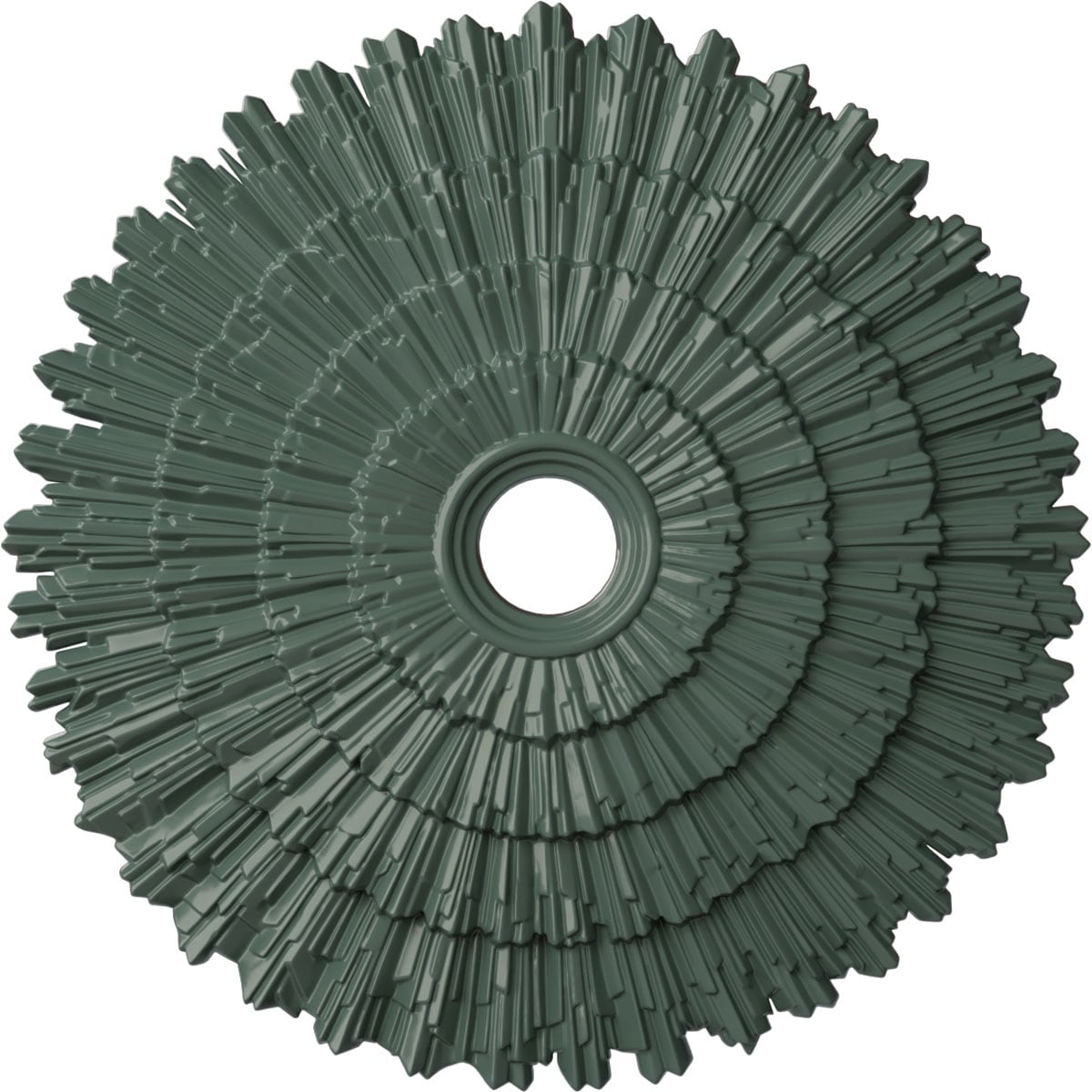 Ekena Millwork CM24ENCBF Eryn 24.75-in W x 24.75-in L Painted Cloud Burst Polyurethane Whole Ceiling Medallion