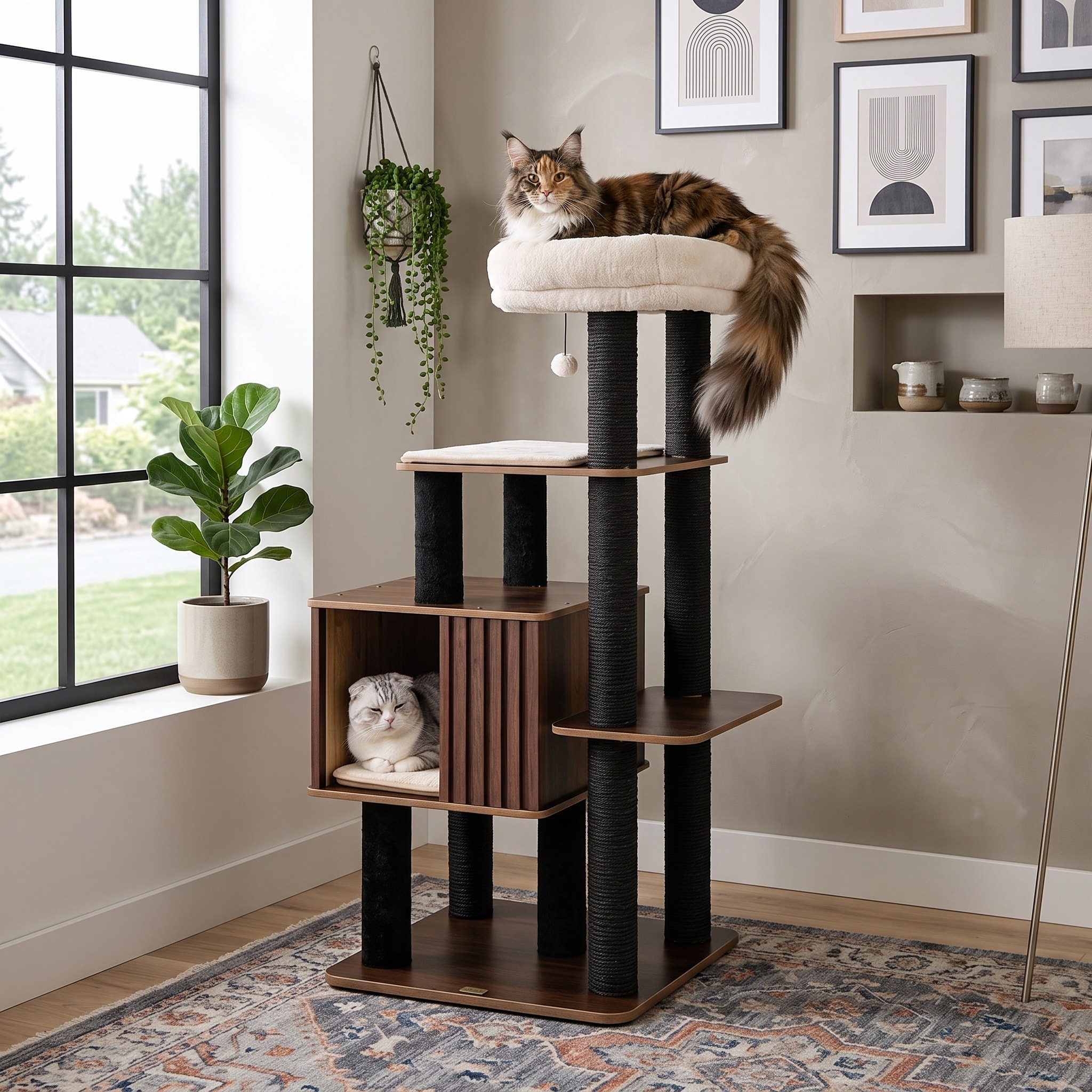 EOVIAMNE - 22-in x 23-in Multiple colors/finishes Cat Tree