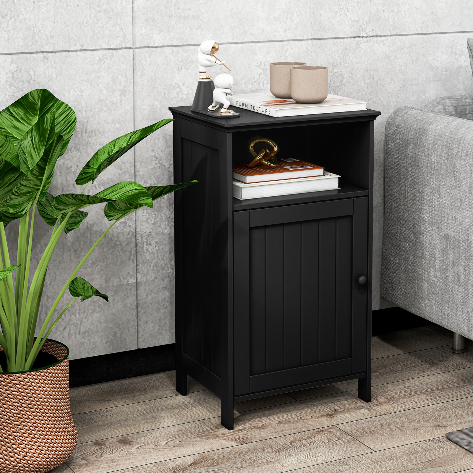 Slickblue D-CO-KD91395WH Linen-Cabinets - Thumbnail View #2