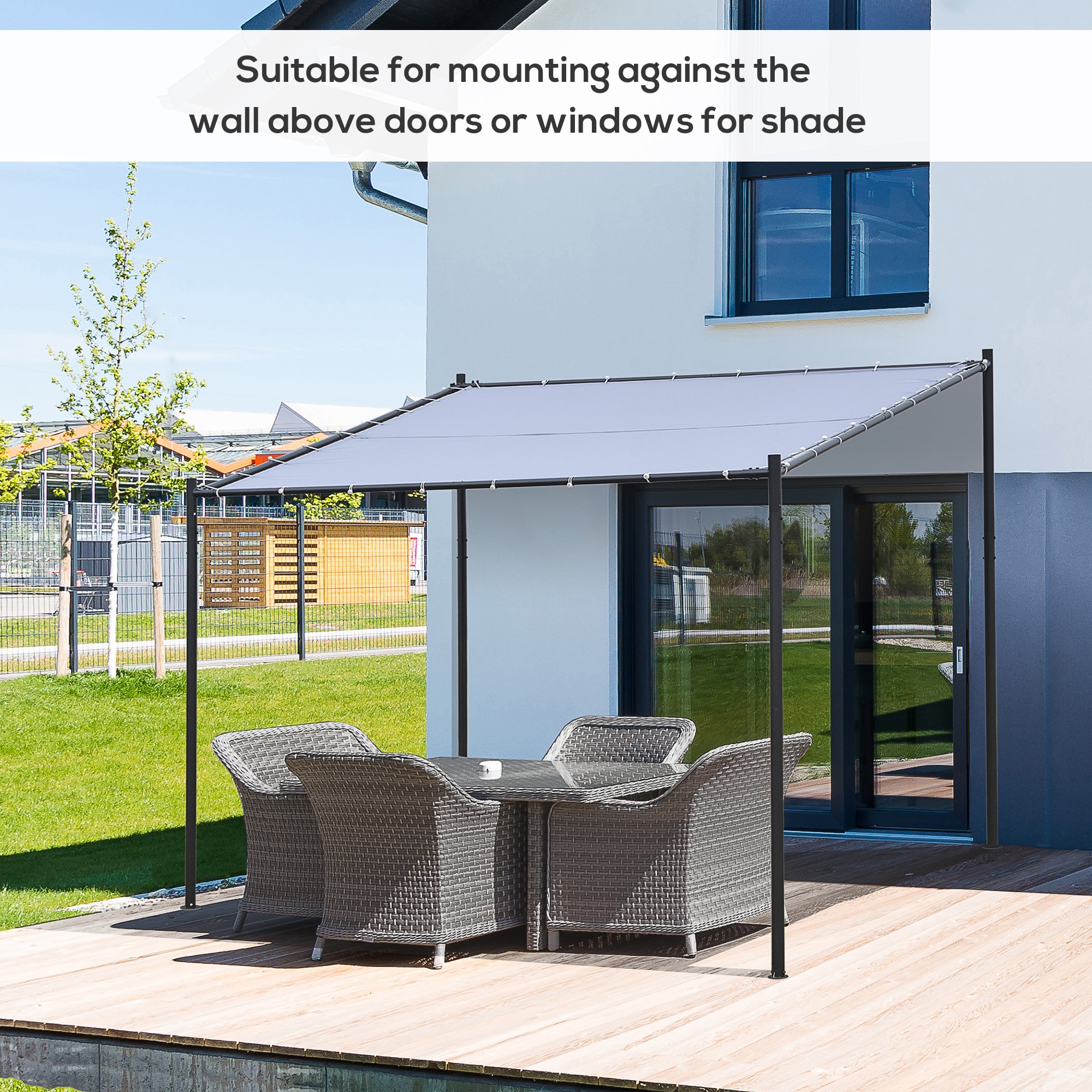Outsunny 84C-187CG Wood-Resin-Gazebos - View #5