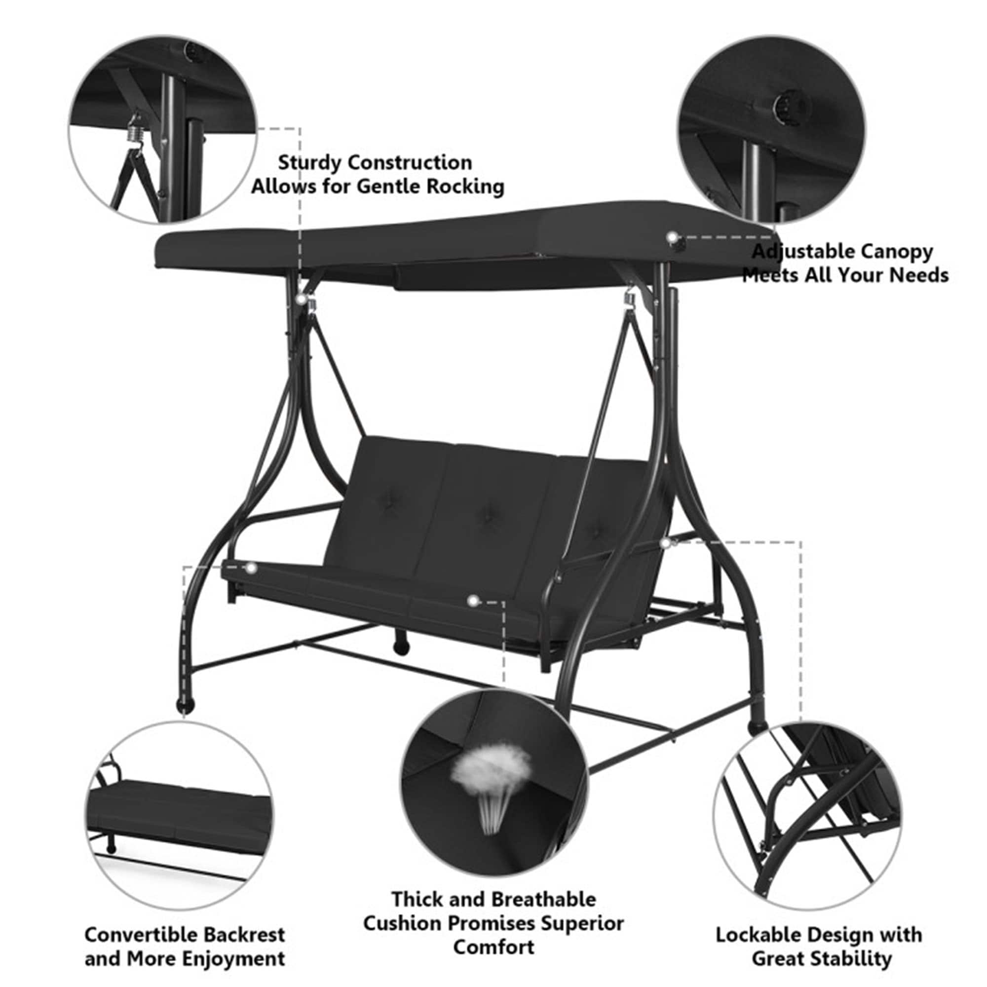 Mondawe 4BK-HY Swing-Gliders - View #3