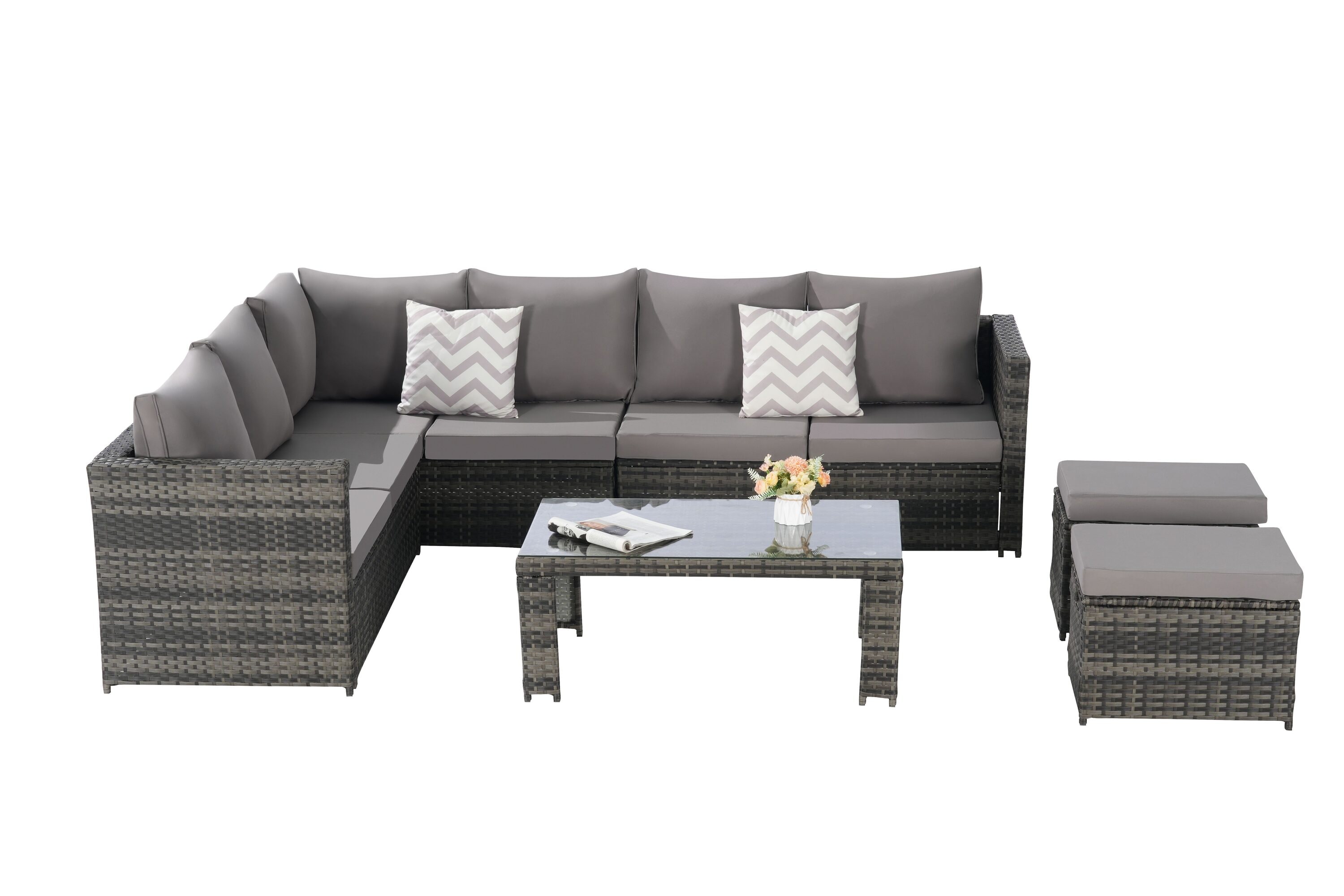 Forclover MONMTM13GY Patio-Conversation-Sets - View #4