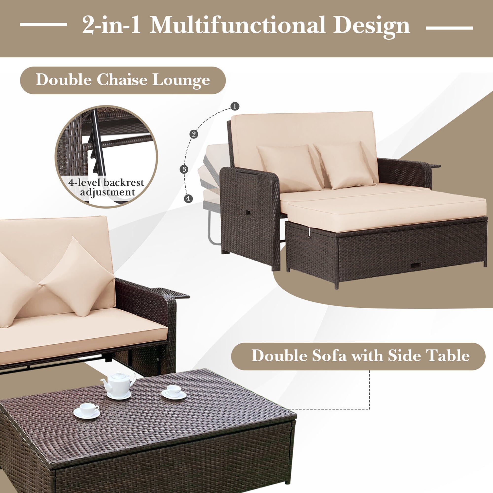 BABOOM BOM-4BN+-CO Patio-Conversation-Sets - View #7