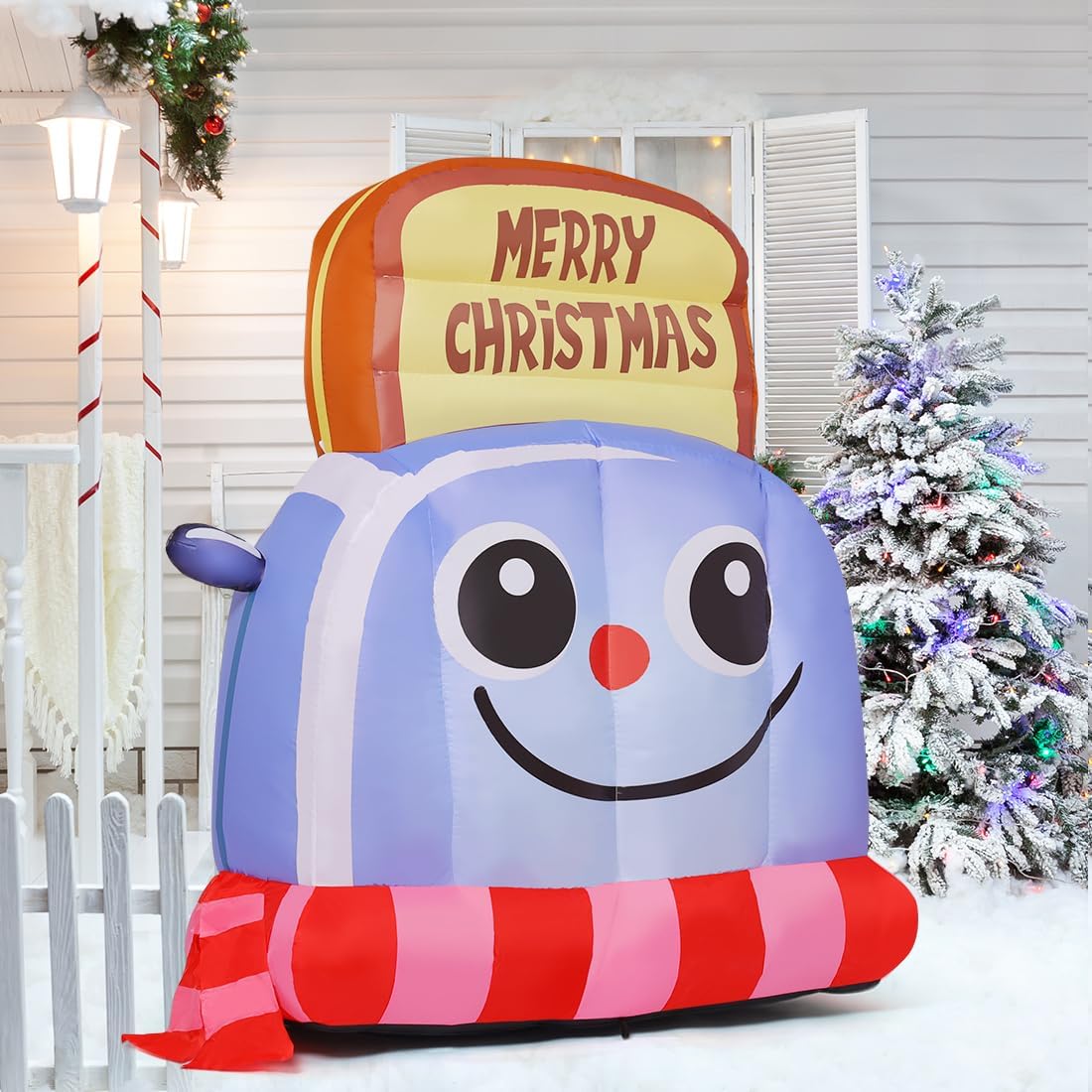 GOOSH 5.2-ft Lighted Christmas Inflatable In The Christmas Inflatables ...