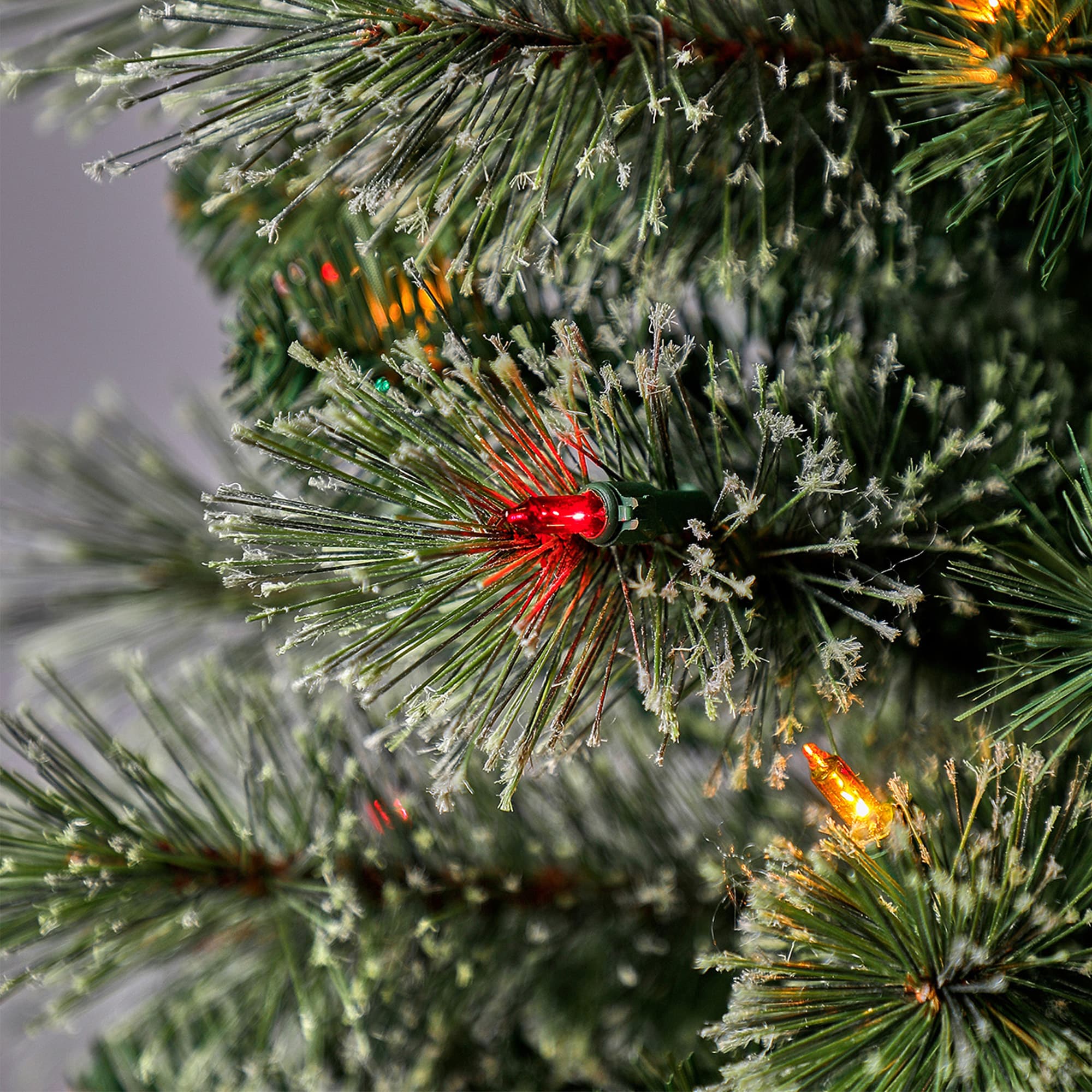 5-Foot Multi-Color Pre-Lit Pencil Pine Christmas Tree