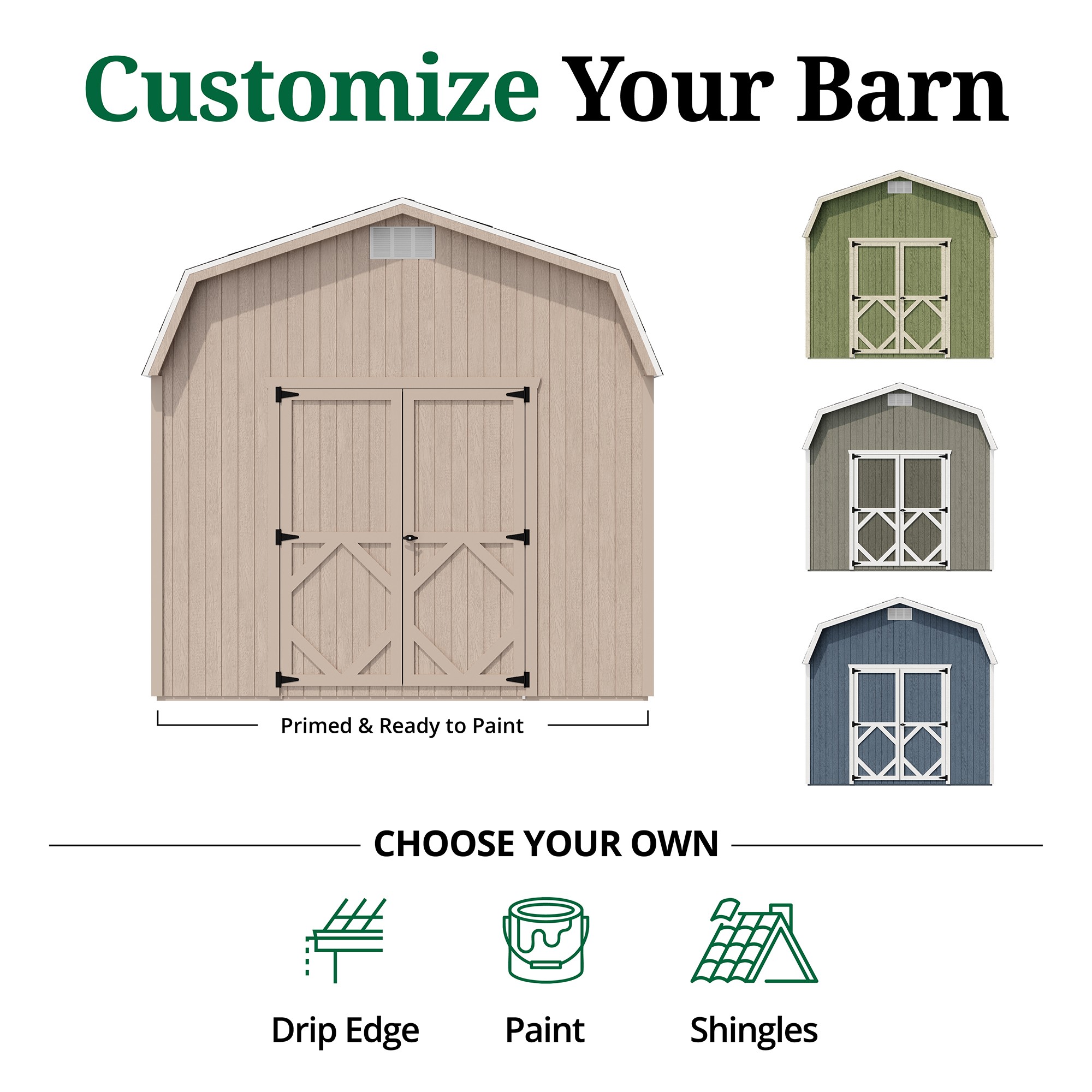Little Cottage Co 10X14 CGB-6-PC Wood-Storage-Buildings - View #10