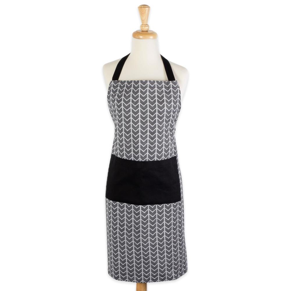 DII Black and White Cotton Grilling Apron in the Cooking Apparel ...