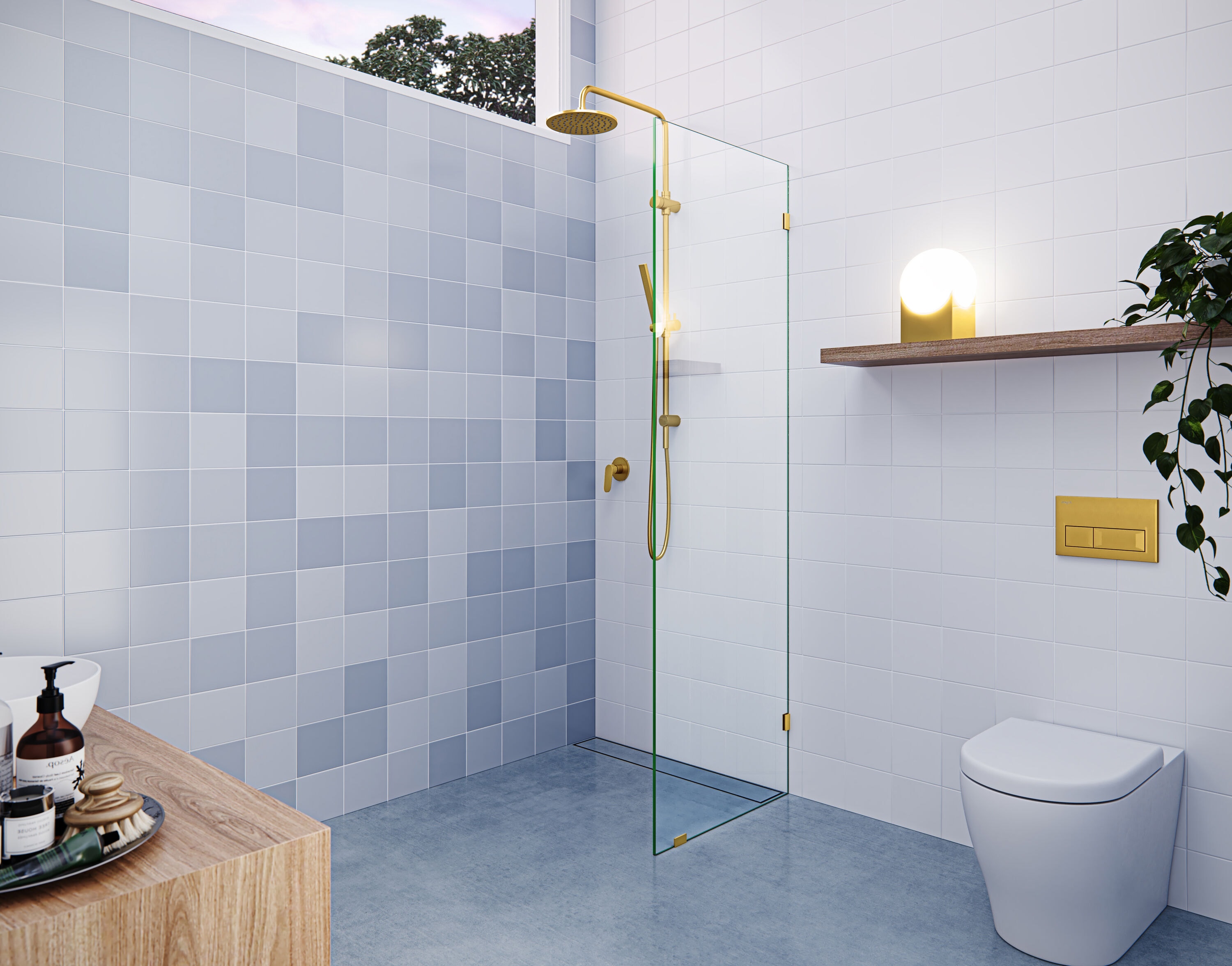 Glass Warehouse GW-SFP-25-SB Shower-Doors - View #3