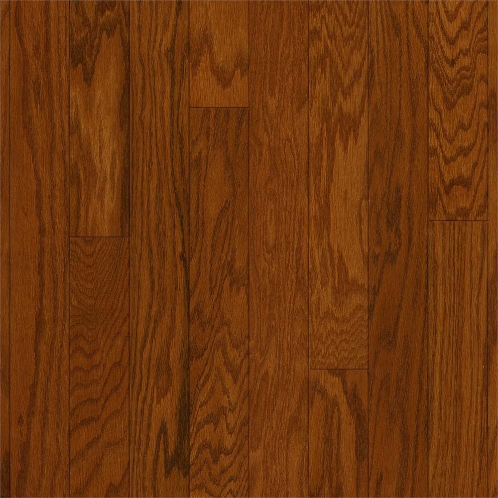 Frisco Gunstock Oak 3-in W x 3/8-in T x 48-in Smooth/Traditional Engineered Hardwood Flooring (22-sq ft) in Brown | - Bruce ESS321EE