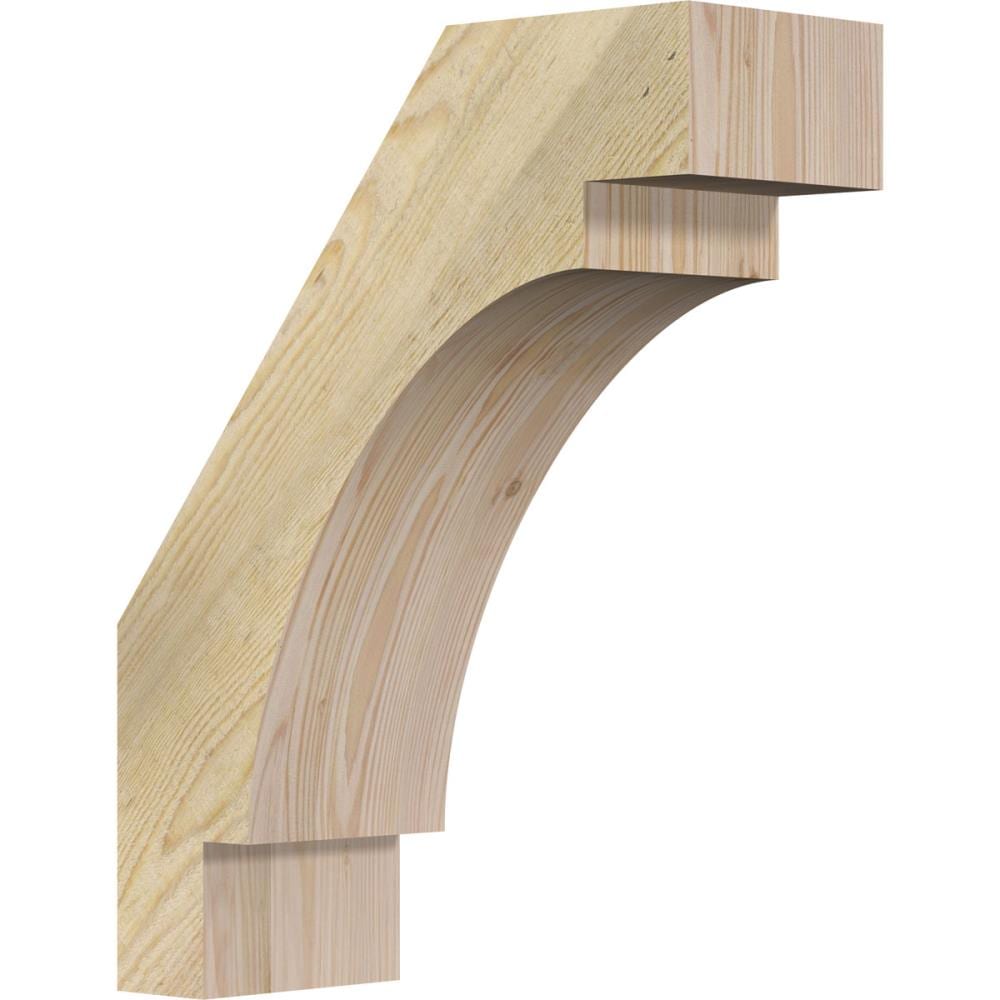 Ekena Millwork BRC06X16X20MRC00RDF 6-in x 16-in x 20-in Douglas Fir Unfinished Wood Merced rough sawn