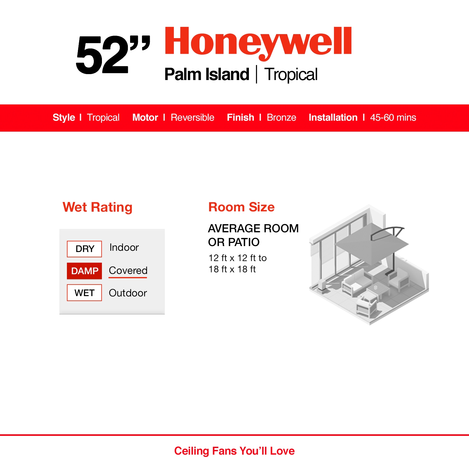 Honeywell 50207-26 Ceiling-Fans - View #5