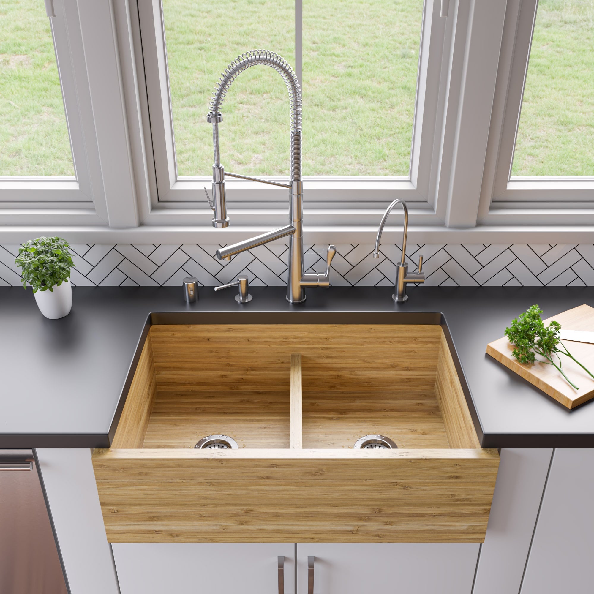 ALFI ABKF3787-BN Kitchen-Faucets - View #3