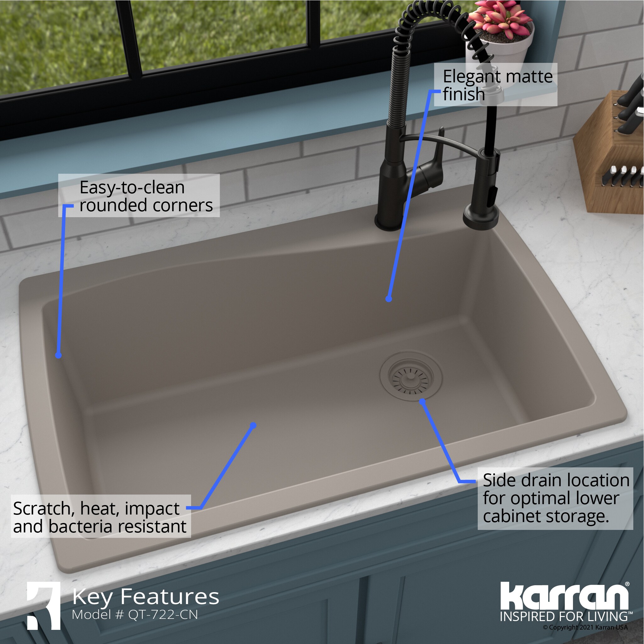 Karran QT-722-CN-PK1 Kitchen-Sinks - View #8
