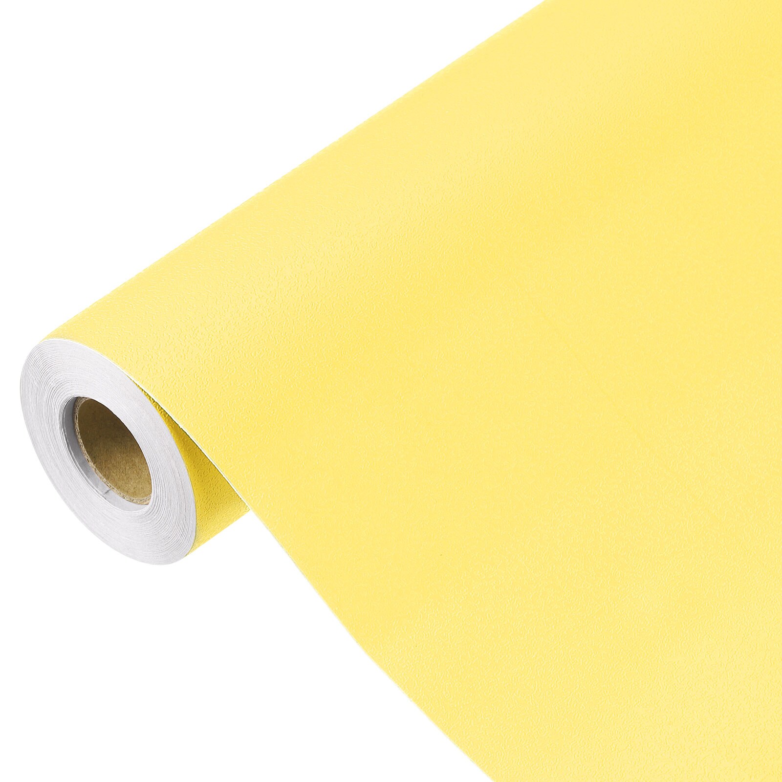 Unique Bargains 394x15.7inch Lemon Yellow Wallpaper Peel and Stick ...