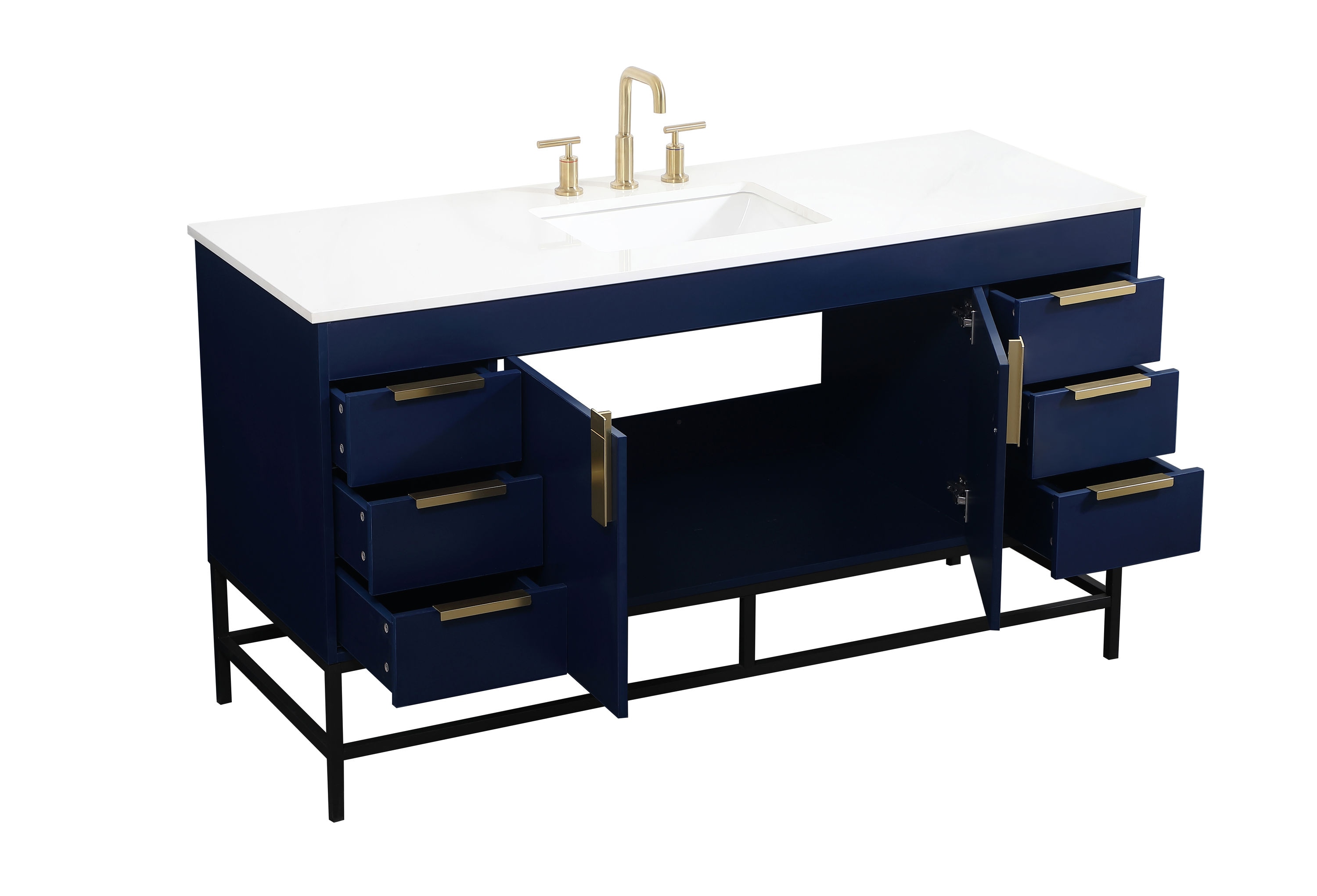 Elegant Decor HF146580MBL Bath-Vanity-Combo - View #10