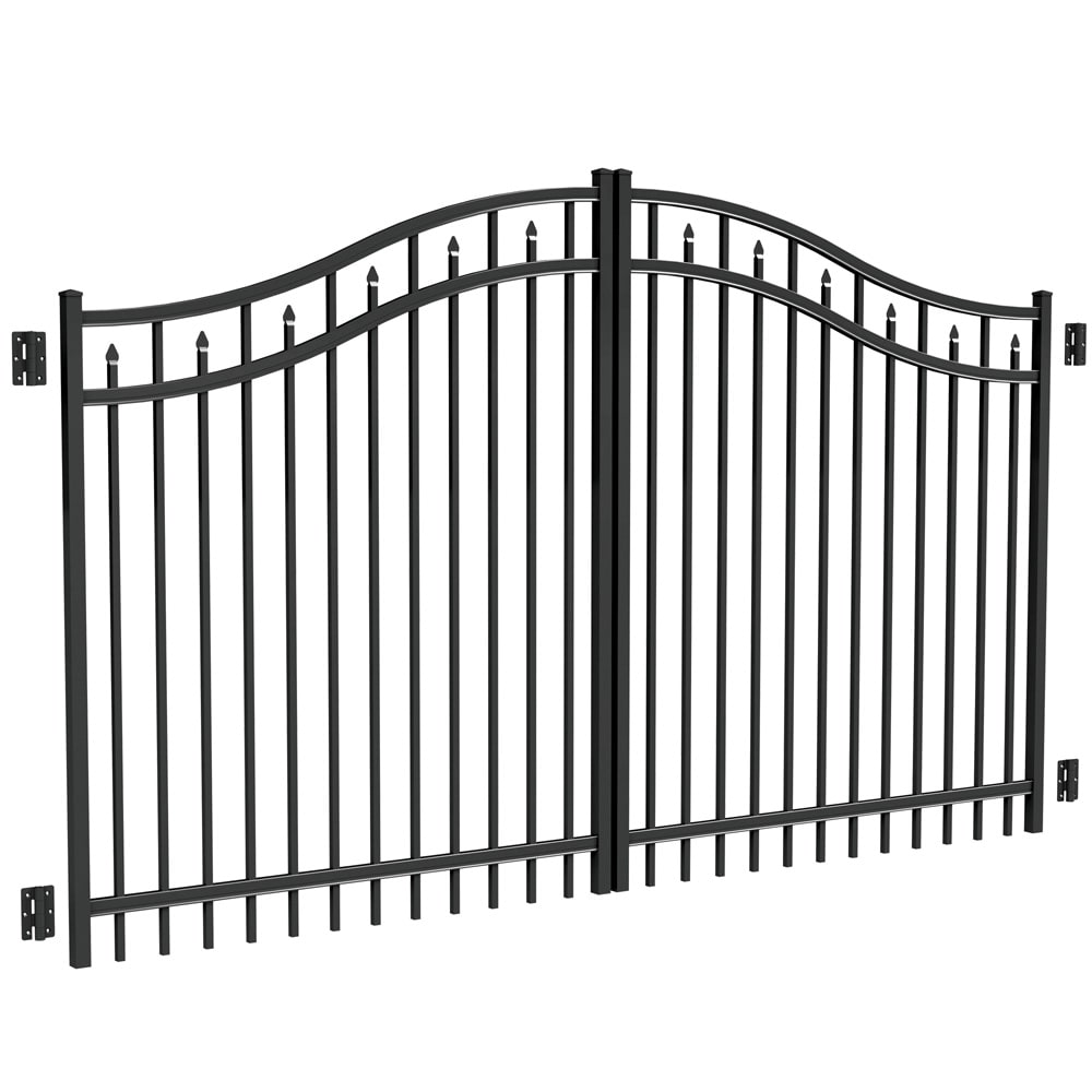 Freedom 10-Feet x 5-Feet Black Aluminum Driveway Gate #73017000