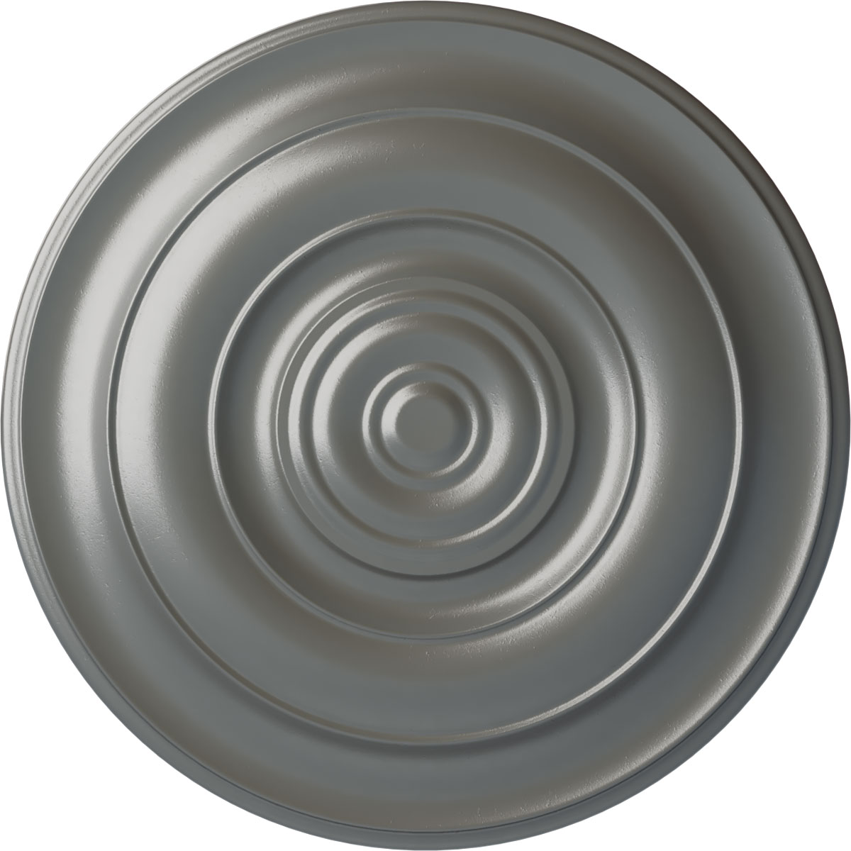 Ekena Millwork CM18NISLS Niobe 18-in W x 18-in L Painted Silver Polyurethane Whole Ceiling Medallion