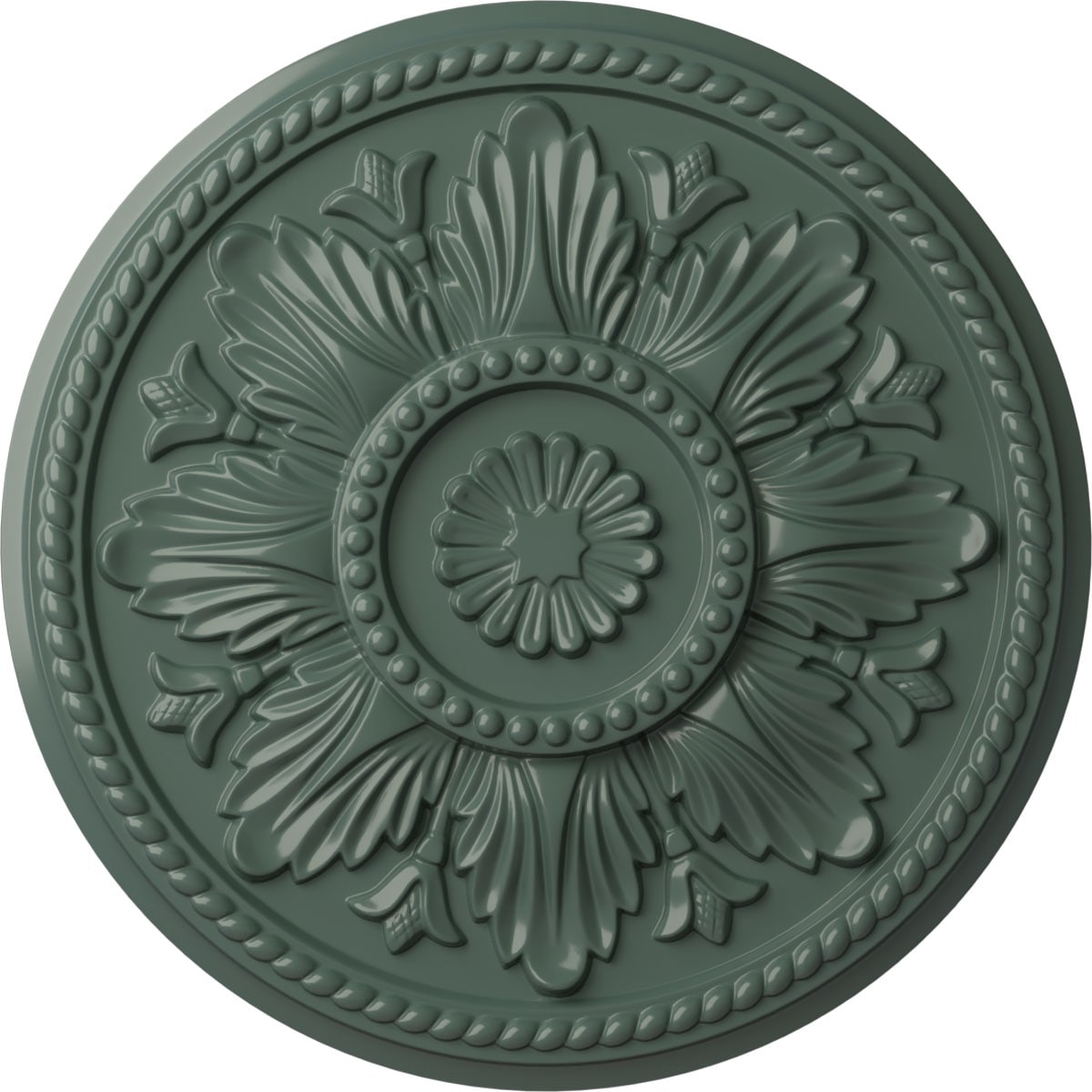 Ekena Millwork CM18EDCBF Edinburgh 18-in W x 18-in L Painted Cloud Burst Polyurethane Whole Ceiling Medallion