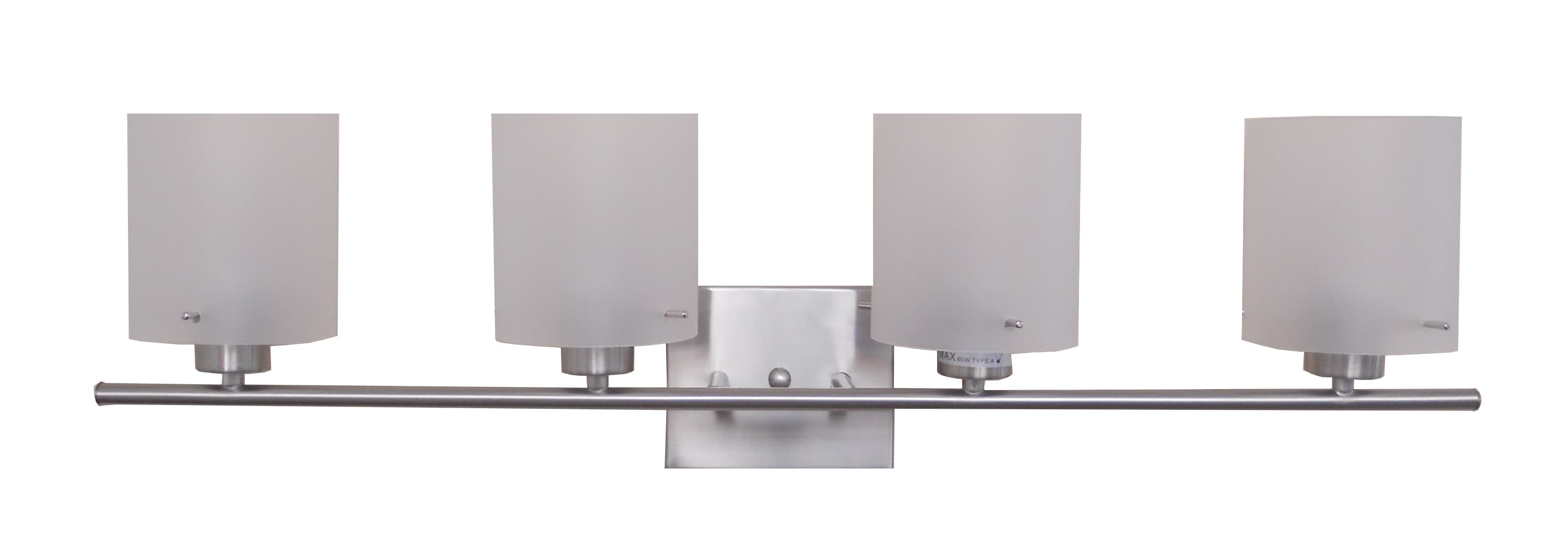 Whitfield Lighting VL28051-4SS 18.1-in 2-Light Satin Steel Transitional Vanity Light
