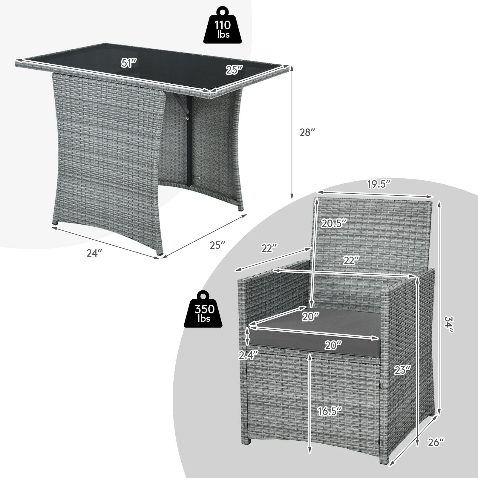 Poinic CWJ68177GR Patio-Conversation-Sets - View #4