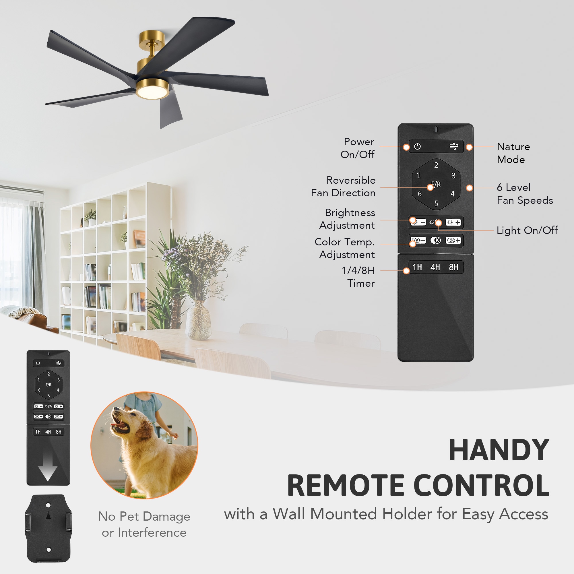 CO-Z CFN-1319-GB Ceiling-Fans - View #8