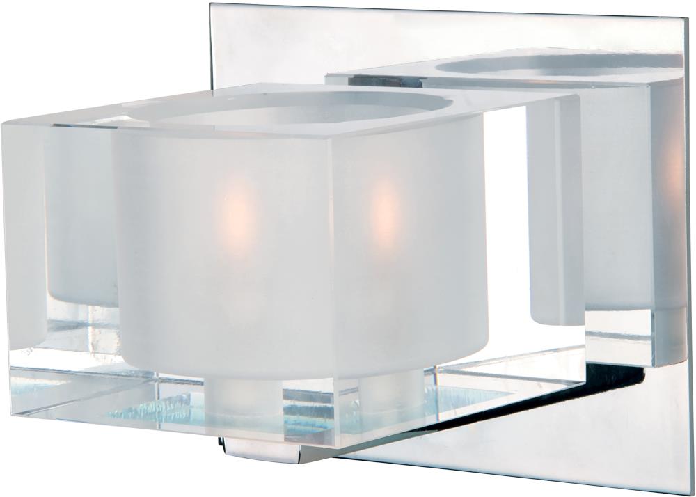 Maxim Lighting 10001CLPC Cubic 5.75-in 1-Light Polished Chrome Modern/Contemporary Vanity Light