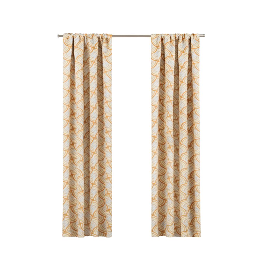 Eclipse 16428037063GOL 63-in Gold Polyester Blackout Rod Pocket Single Curtain Panel