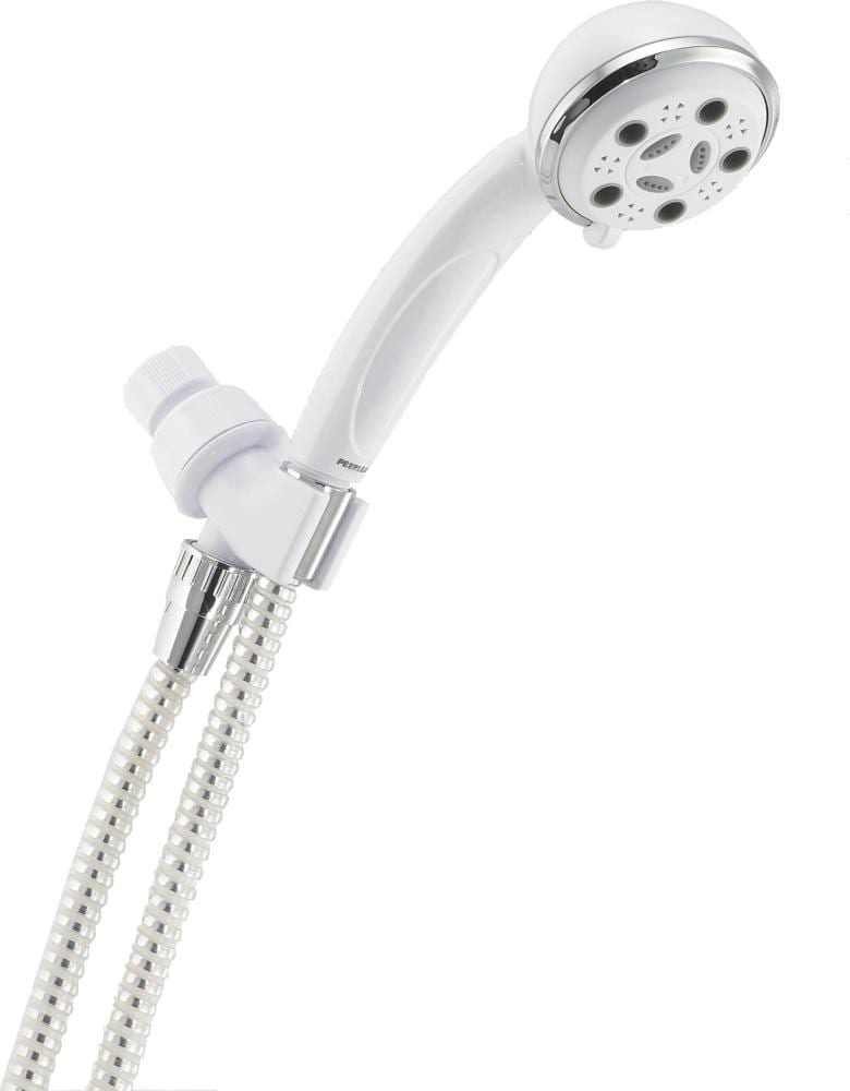 Peerless White/Chrome Handheld Shower Head (2-GPM (7.6-LPM) at Lowes.com