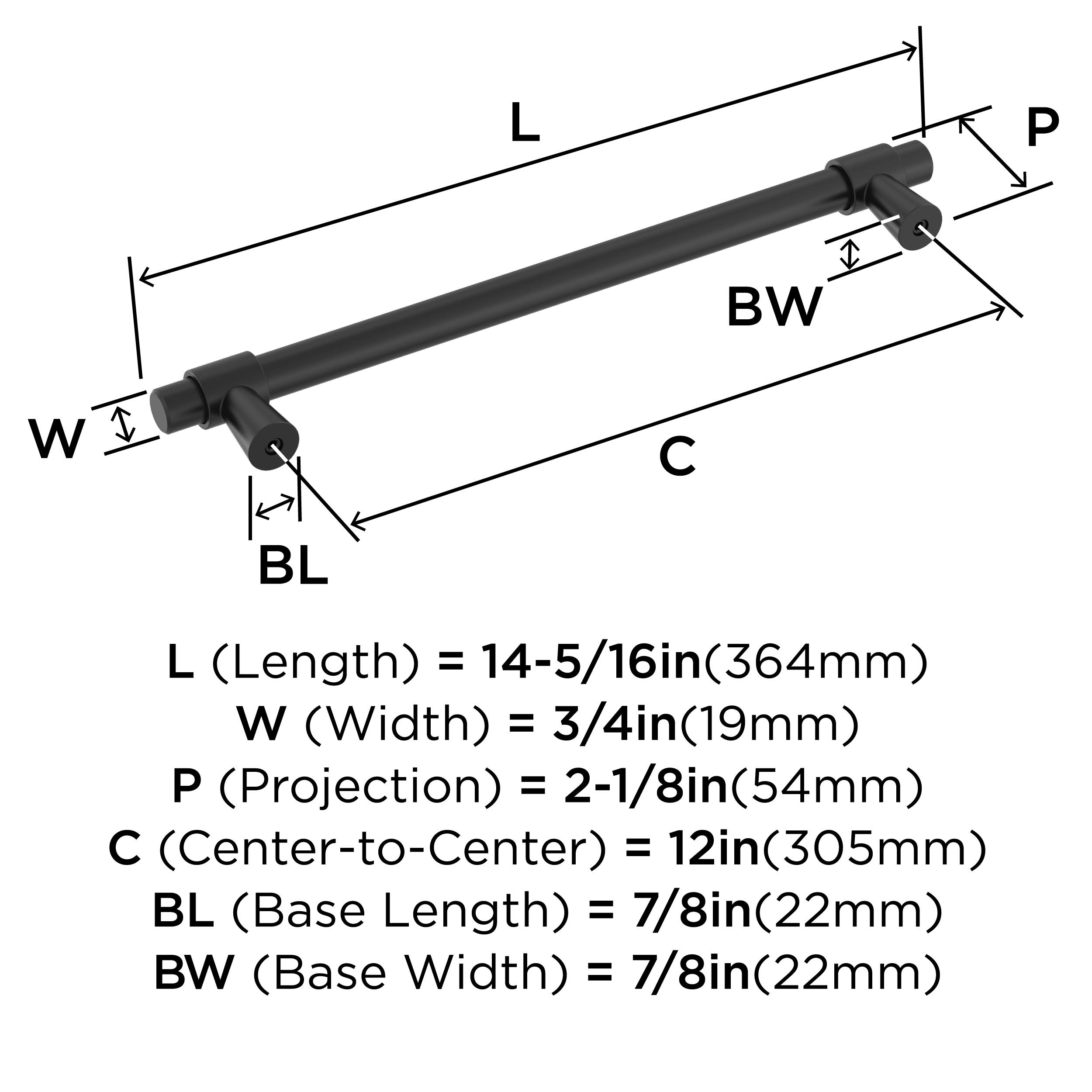 Amerock BP54035FB Cabinet-Pulls - View #5