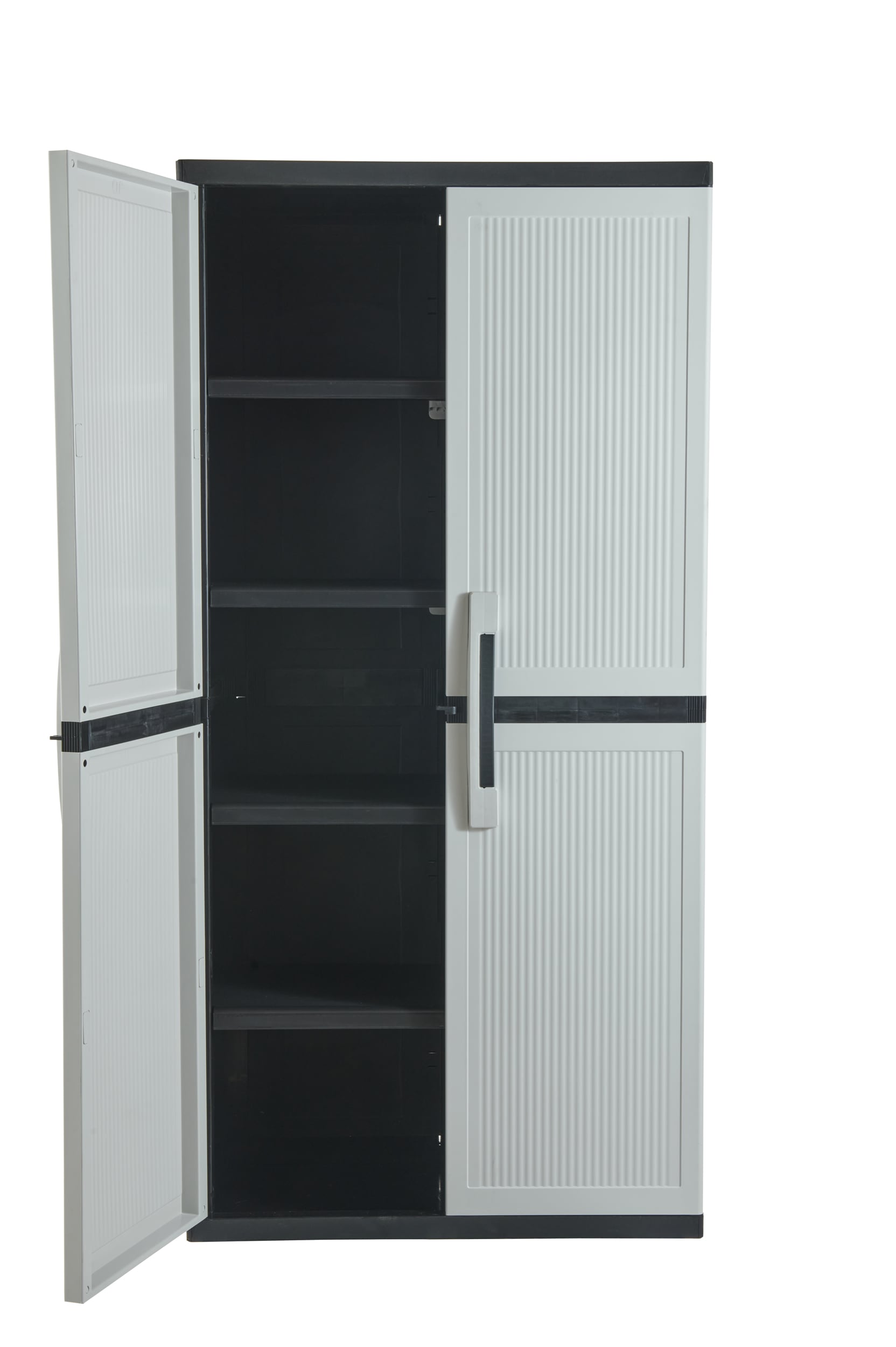 CONTICO Plastic Freestanding Garage Cabinet in Gray (40-in W x 65-in H x  15.4-in D) at