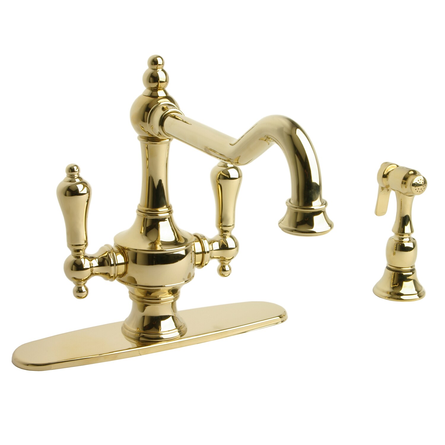 Giagni Isonzo Millennium Brass 2 Handle Pull Out Kitchen Faucet With   00624753 